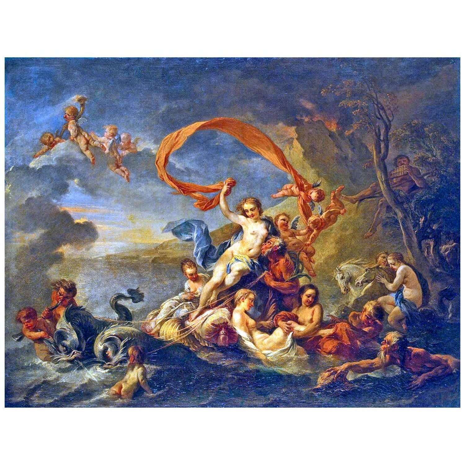 - Jean-Baptiste van Loo. Le Triomphe de Galat?e. 1720. Hermitage Museum