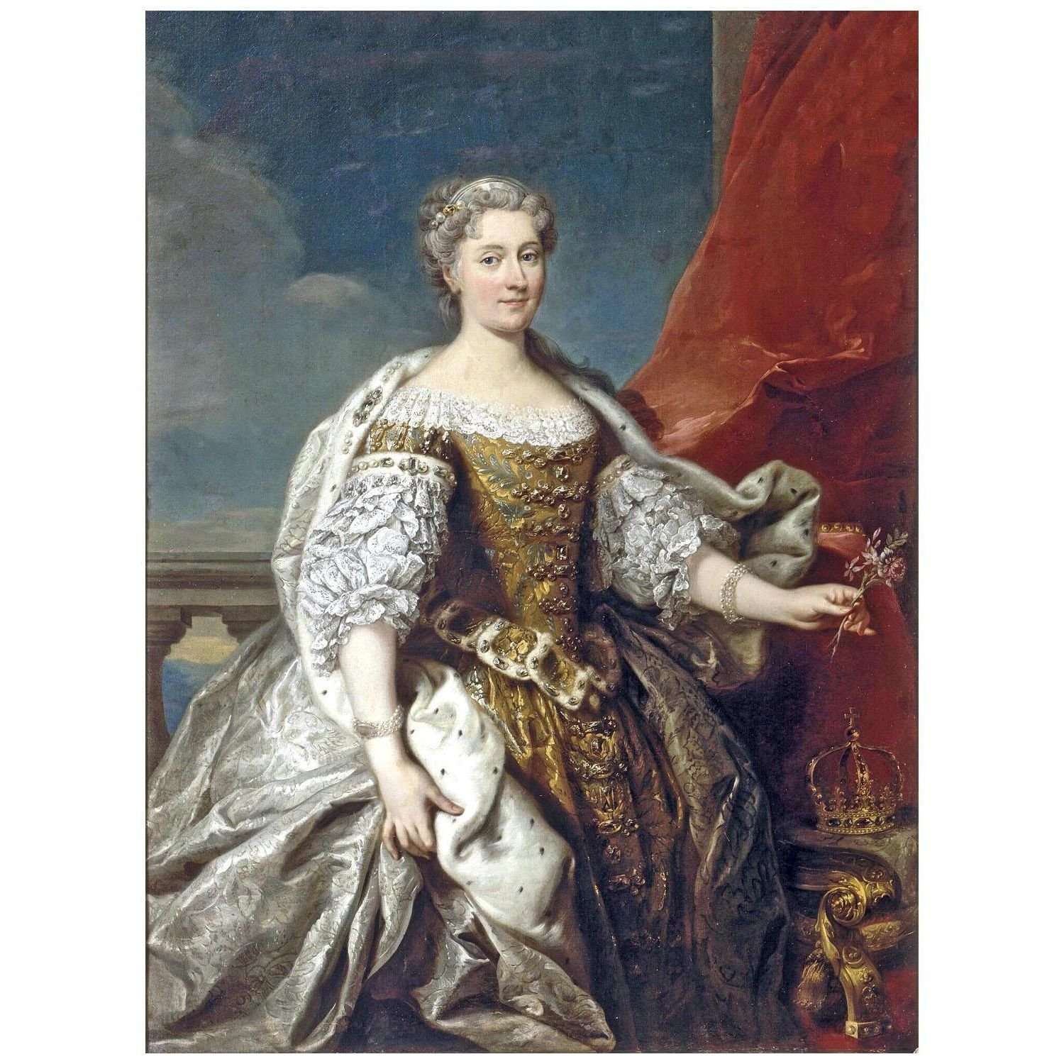 - Jean-Baptiste van Loo. Katarzyna Opali?ska. 1725. Ch?teau de Versailles