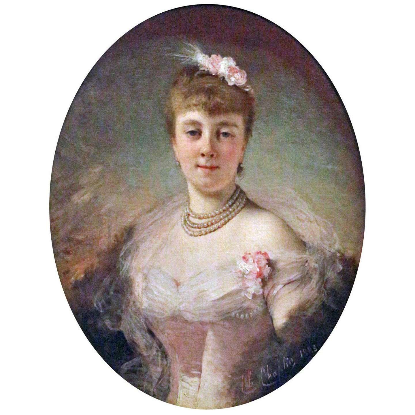  Charles Chaplin. Portrait de la princesse Radziwill. 1883. Palazzo Pitti, Firenze