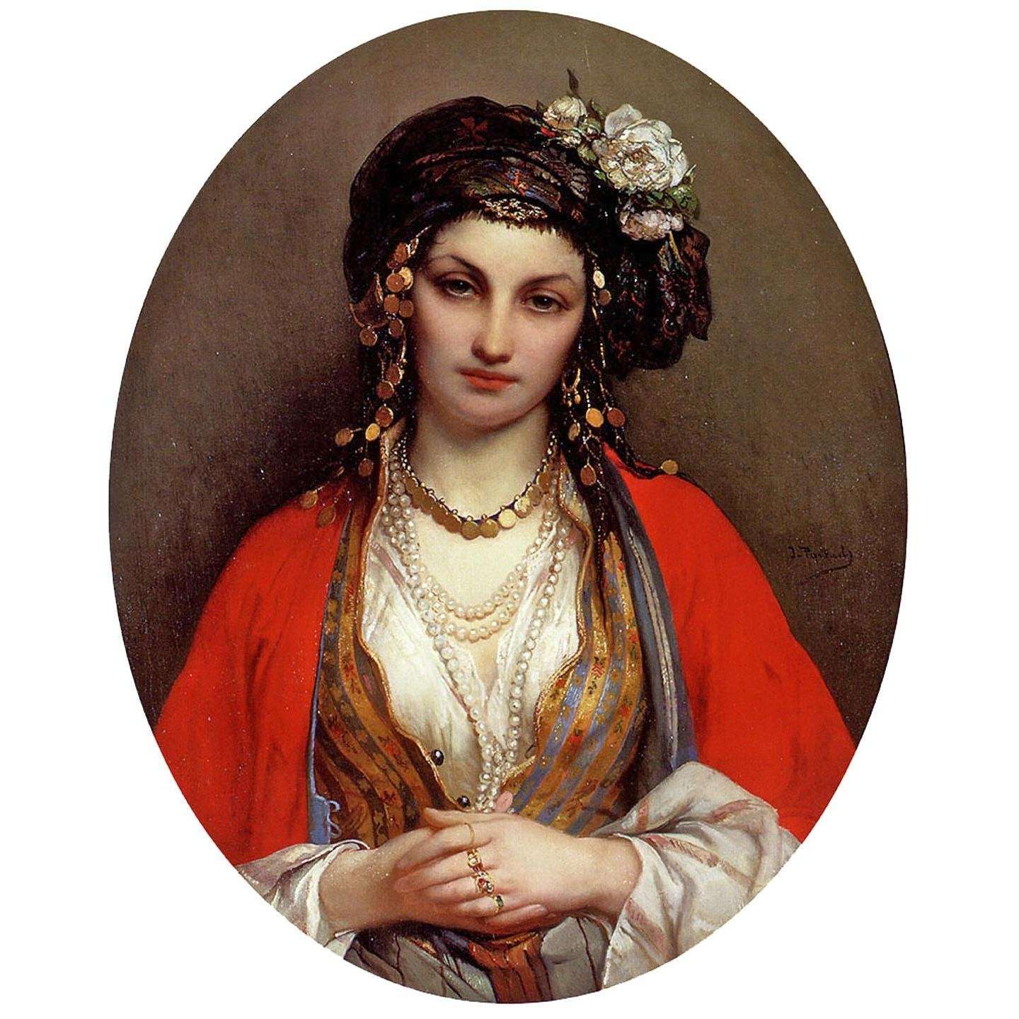 - Jean-Francois Portaels. An Oriental Beauty. 1880. Private collection