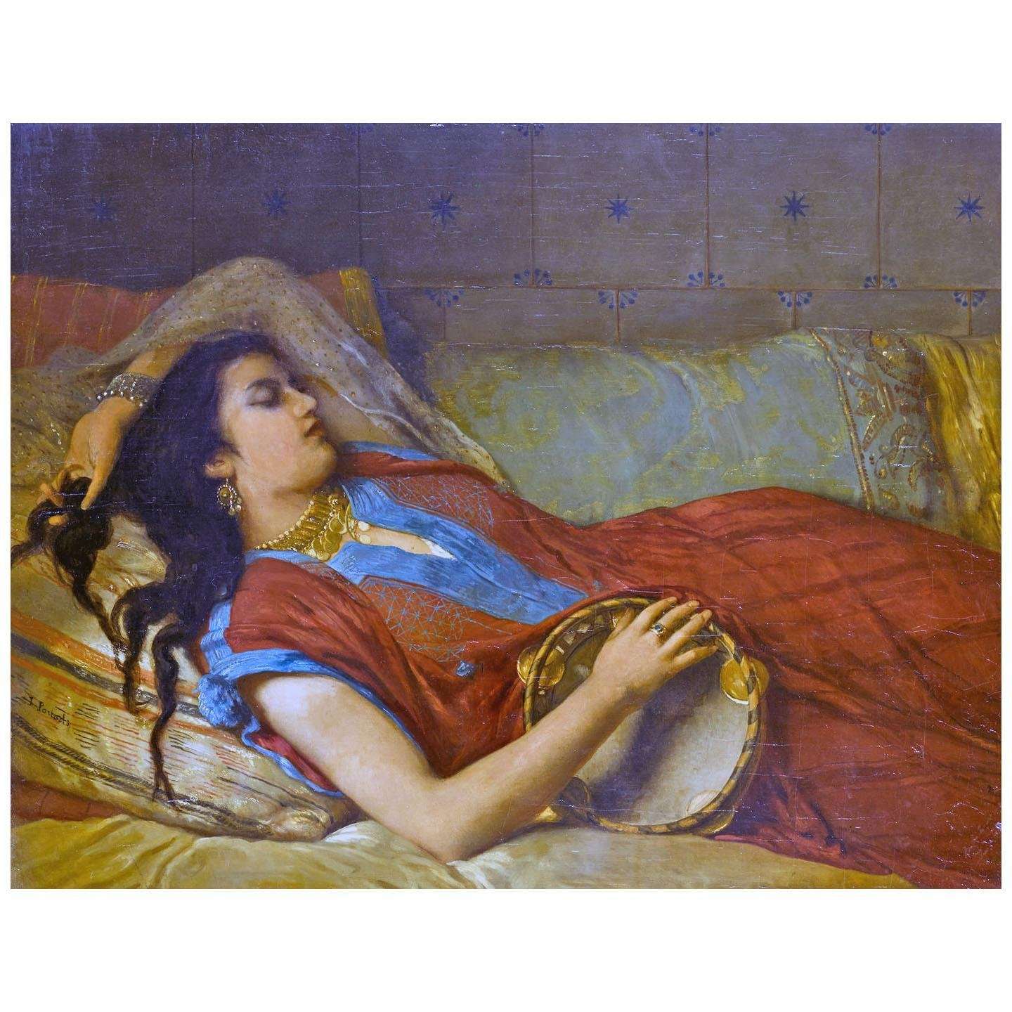 - Jean-Francois Portaels. The Tambourine Player. 1880. Private collection