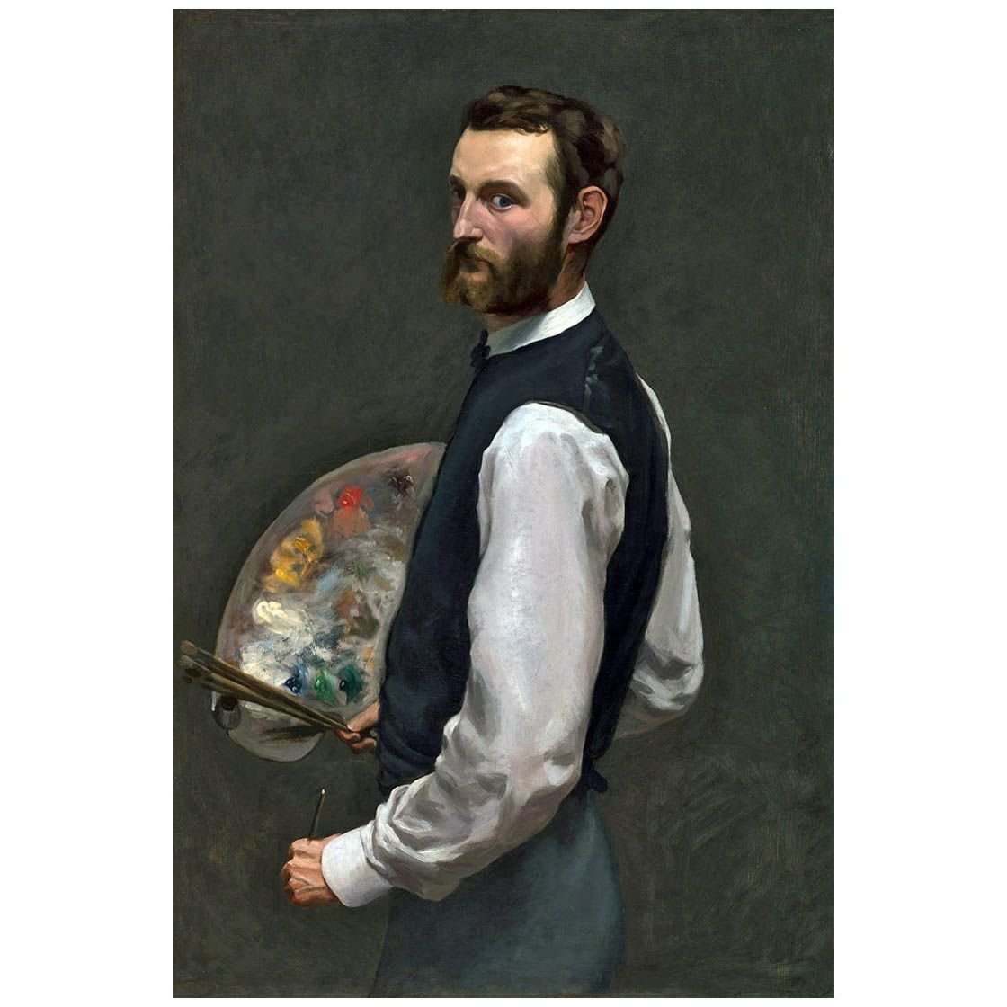   Frederic Bazille. Autoportrait. 1865-1866