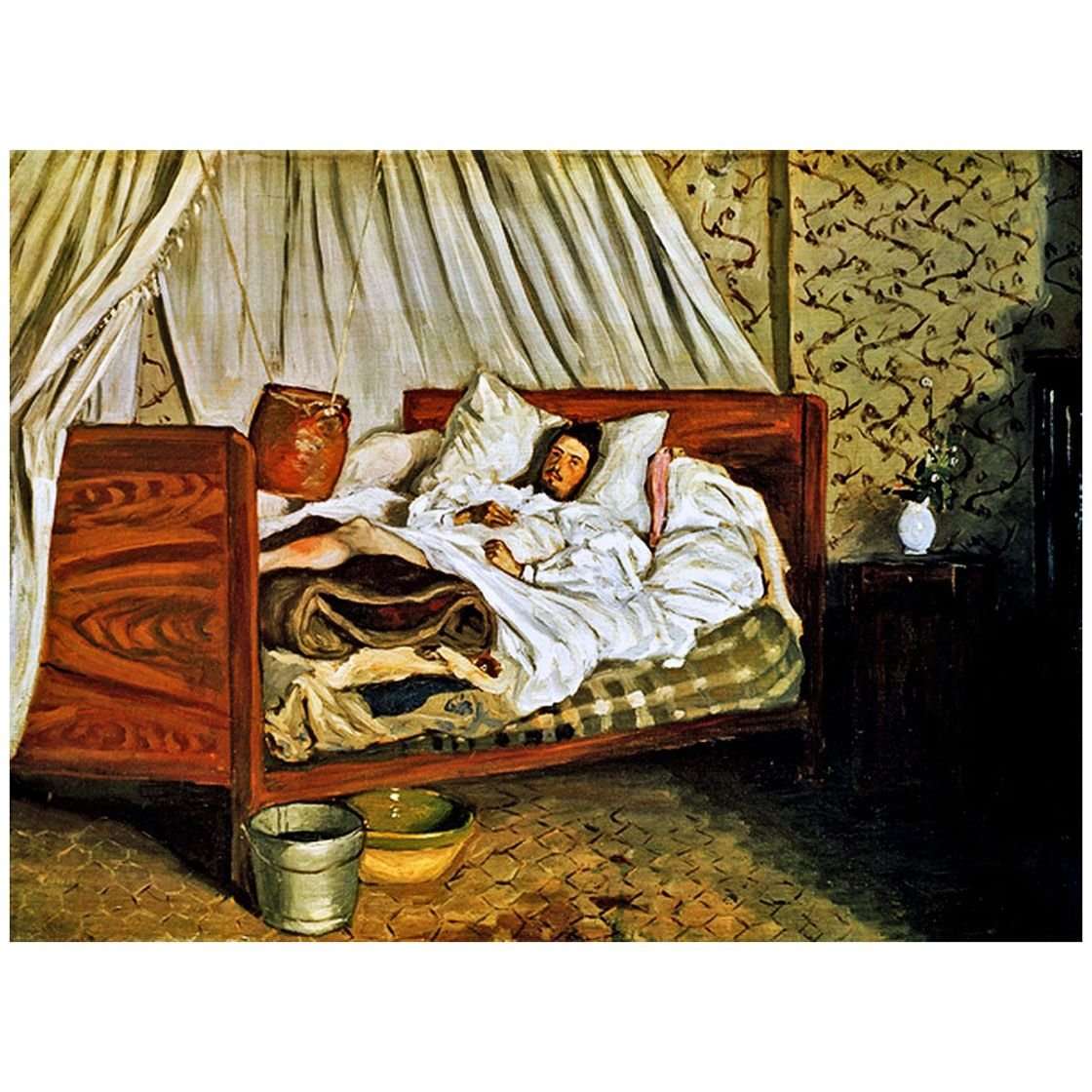   Frederic Bazille. LAmbulance improvise (Claude Monet). 1865. Musee dOrsay