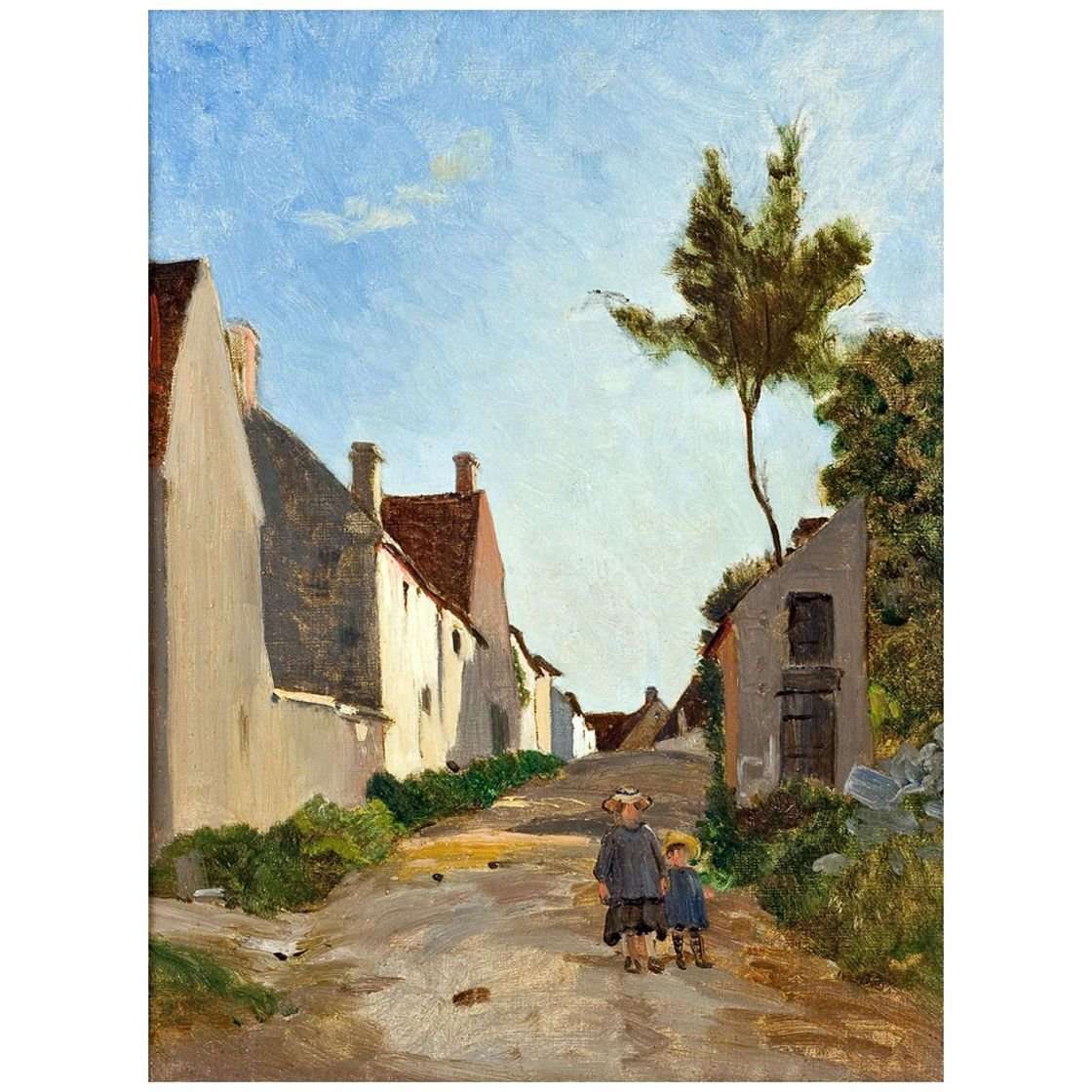   Frederic Bazille. Rue de village. 1865. Musee Fabre, Montpellier