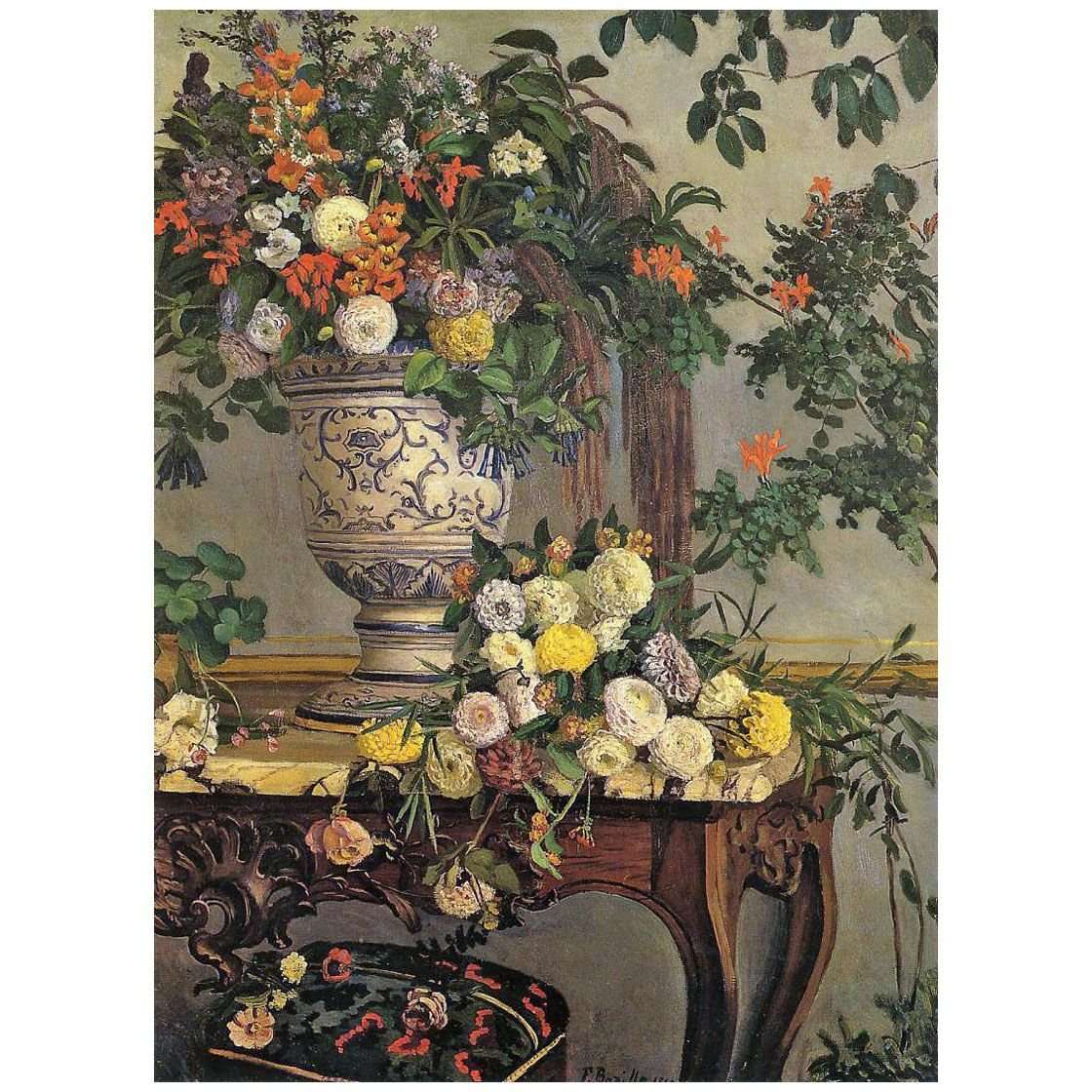   Frederic Bazille. Fleurs. 1868. Museo Thyssen-Bornemisza, Madrid