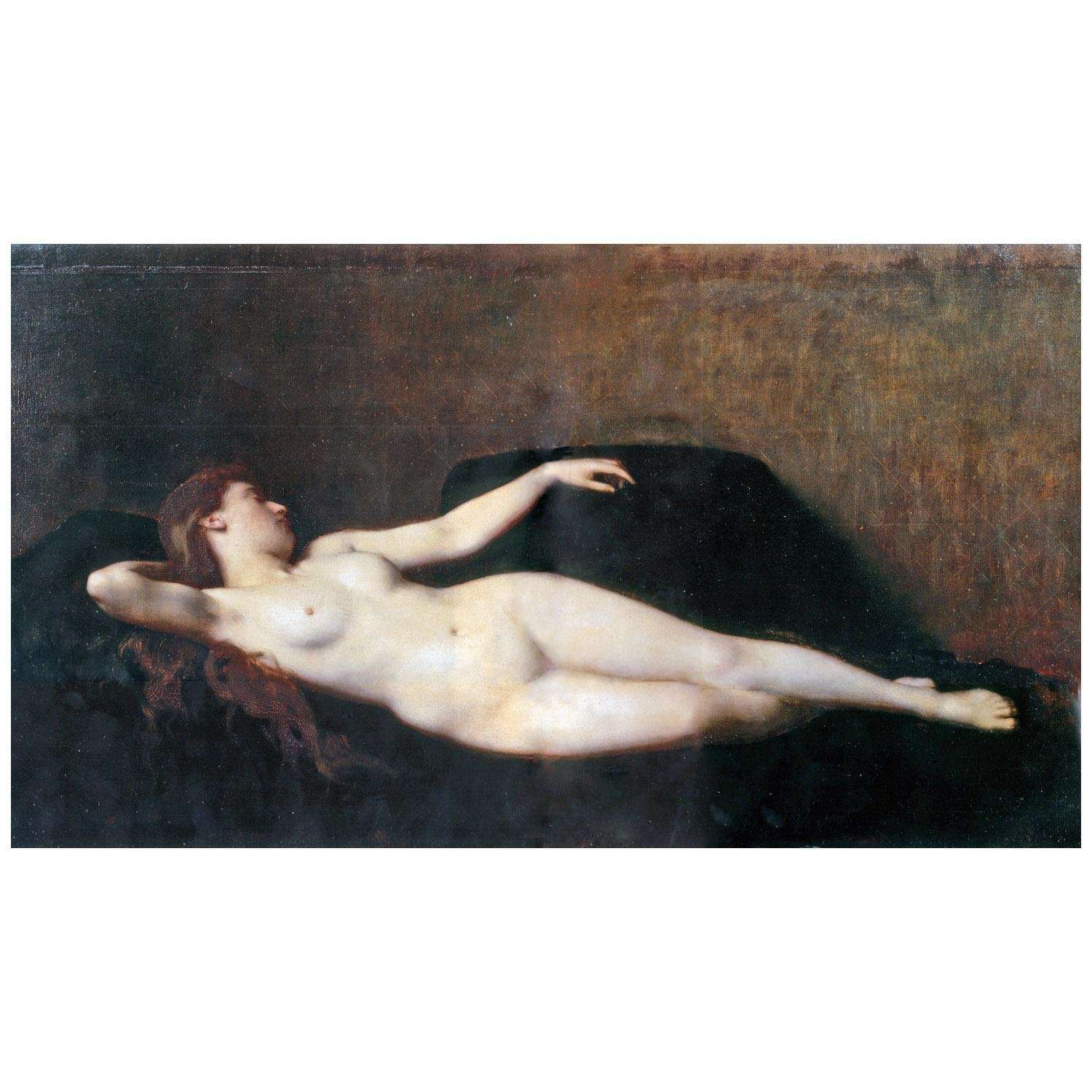 - Jean-Jacques Henner. Femme au divan noir. 1869. MBA de Milhouse