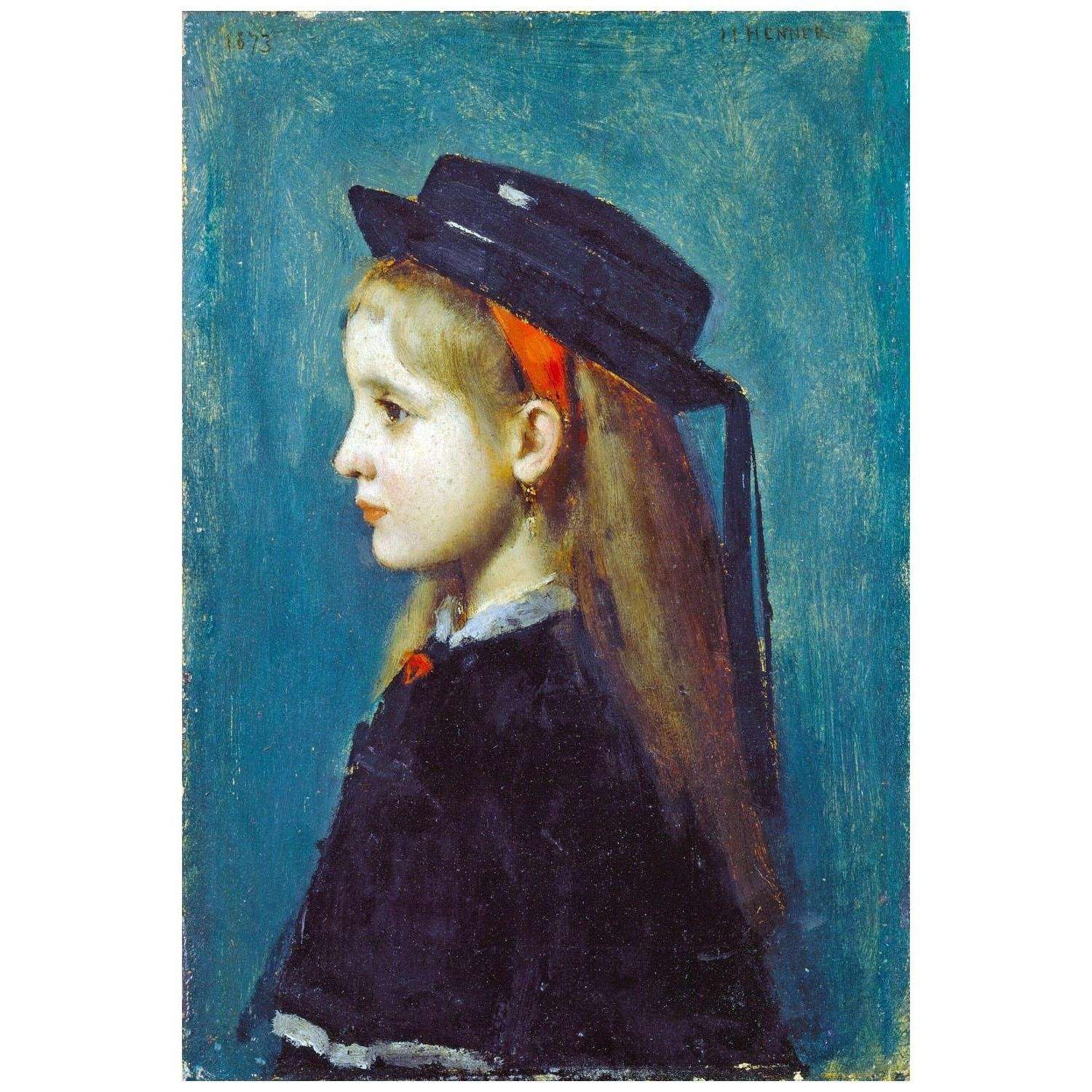 - Jean-Jacques Henner. Fille alsacienne. 1873. National Gallery of Art Washington