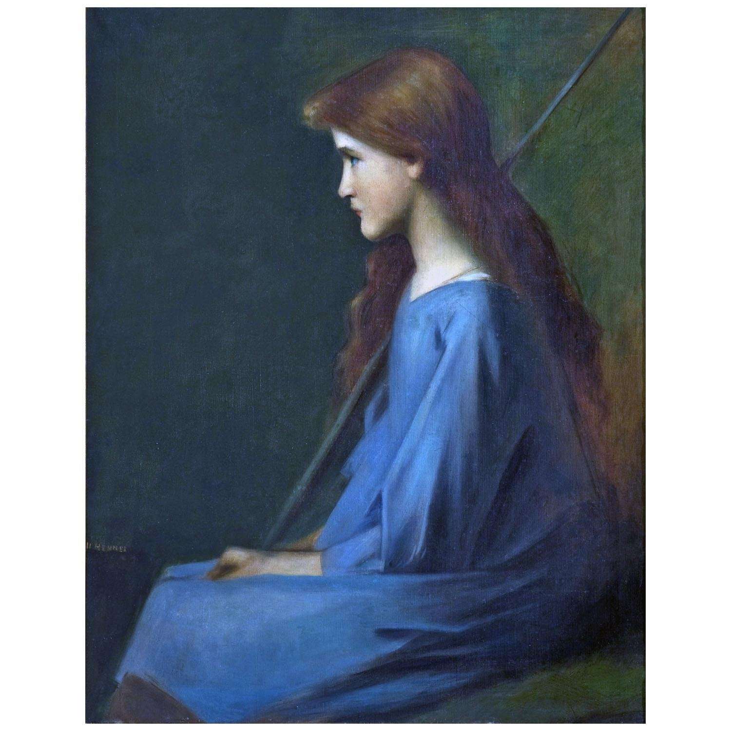 - Jean-Jacques Henner. La petite bergere. 1890. Musee unterlinden Colmar