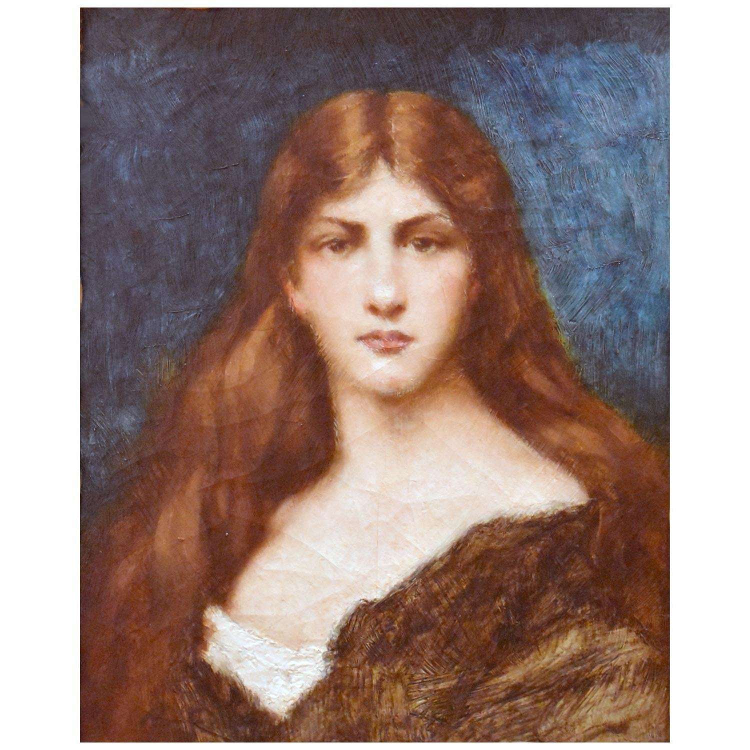 - Jean-Jacques Henner. Fille aux cheveux roux. 1893. MBA de Carcassonne