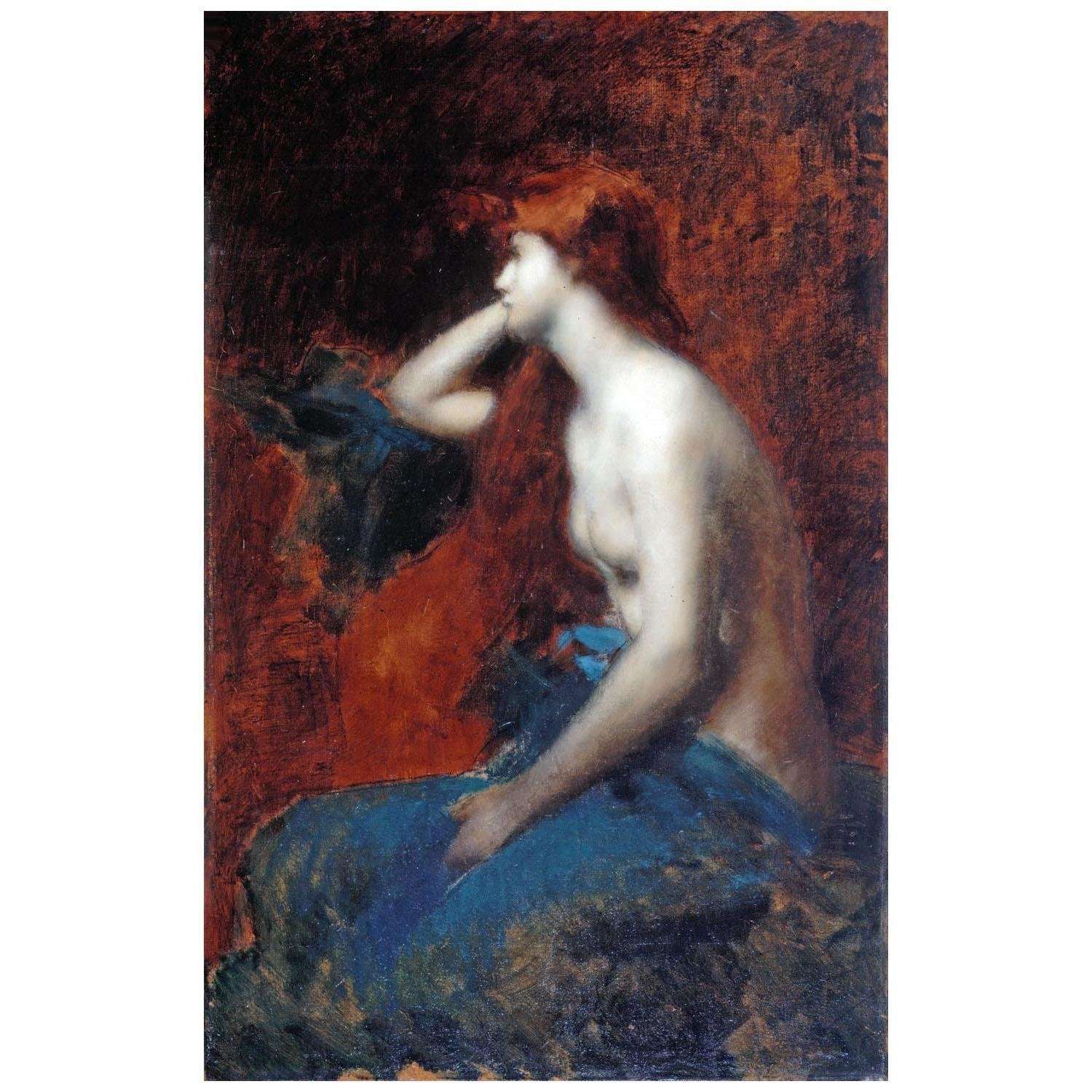 - Jean-Jacques Henner. Reverie. 1905. MBA de la ville de Paris