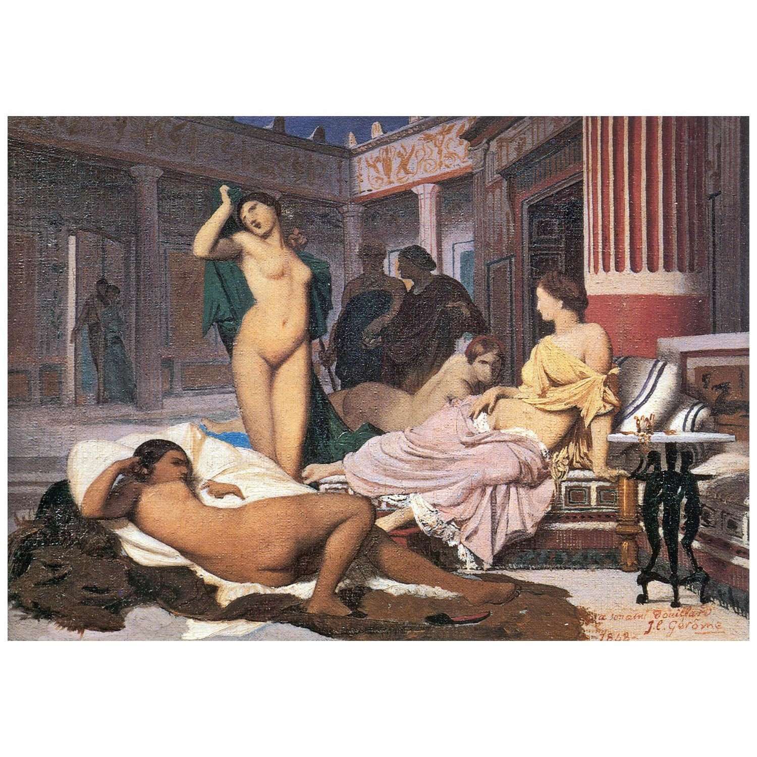 - Jean Leon Gerome. Scene de gynecee. 1850. Mysee dOrsay Paris