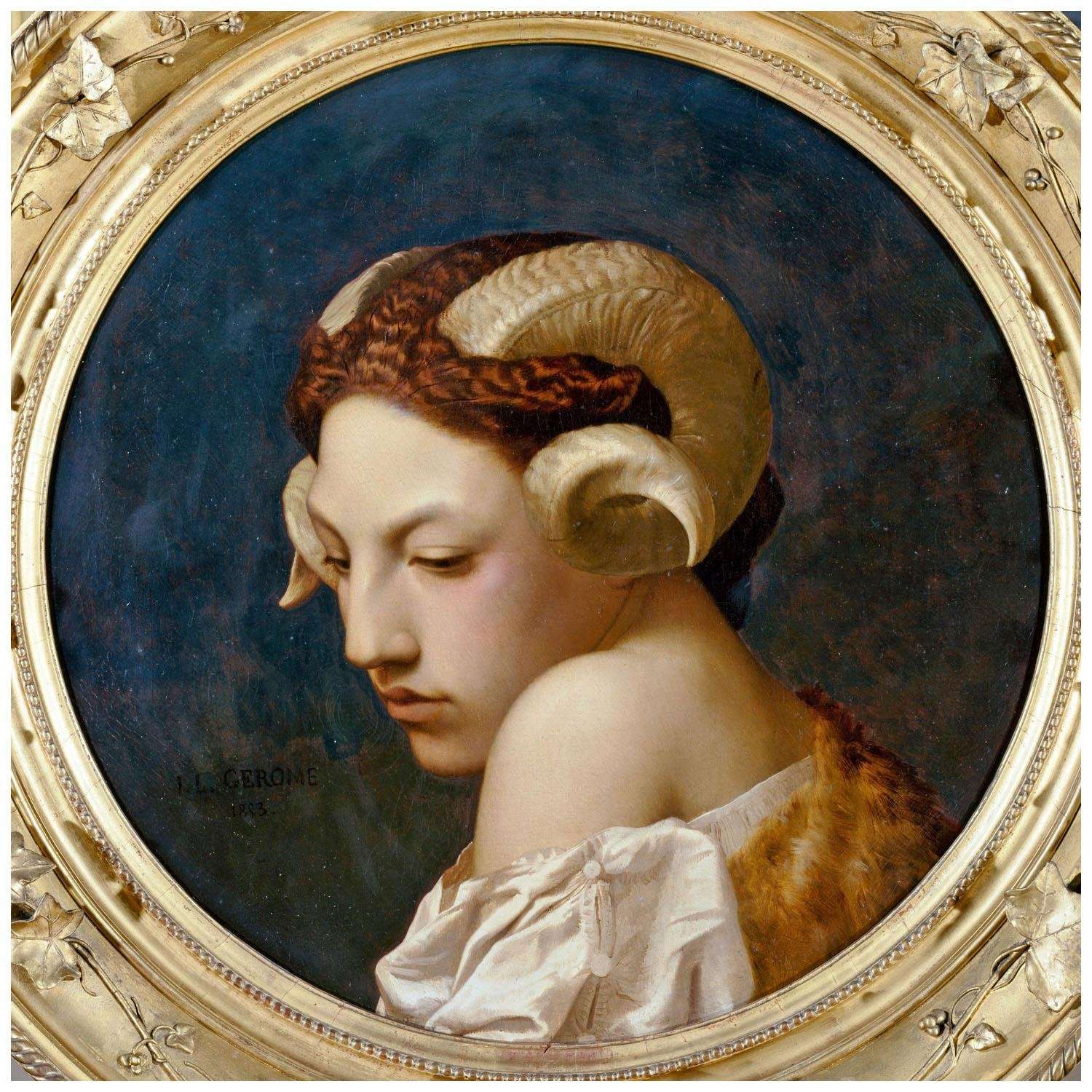 - Jean Leon Gerome. T?te de femme. 1853. Musee darts de Nantes