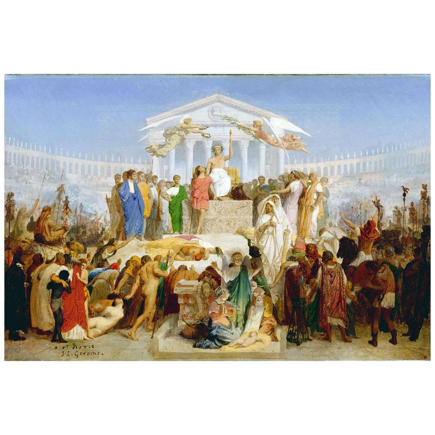 - Jean Leon Gerome. L'?ge d'Auguste, la Naissance du Christ. 1856. Getty Center Los Angeles
