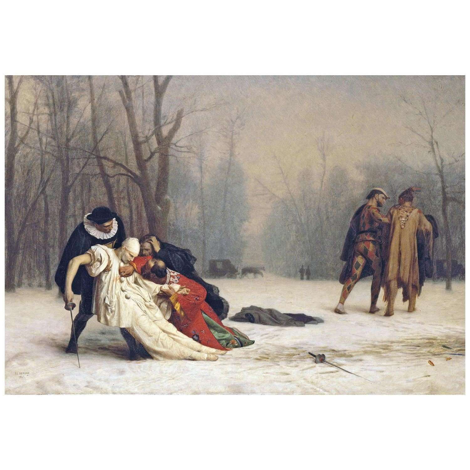 - Jean Leon Gerome. Suite d'un bal masqu?. 1857. Musee lErmitage