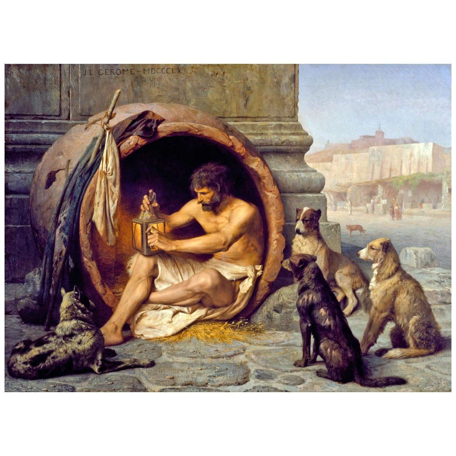 - Jean Leon Gerome. Diogenes. 1860. Walters Art Museum Baltimore