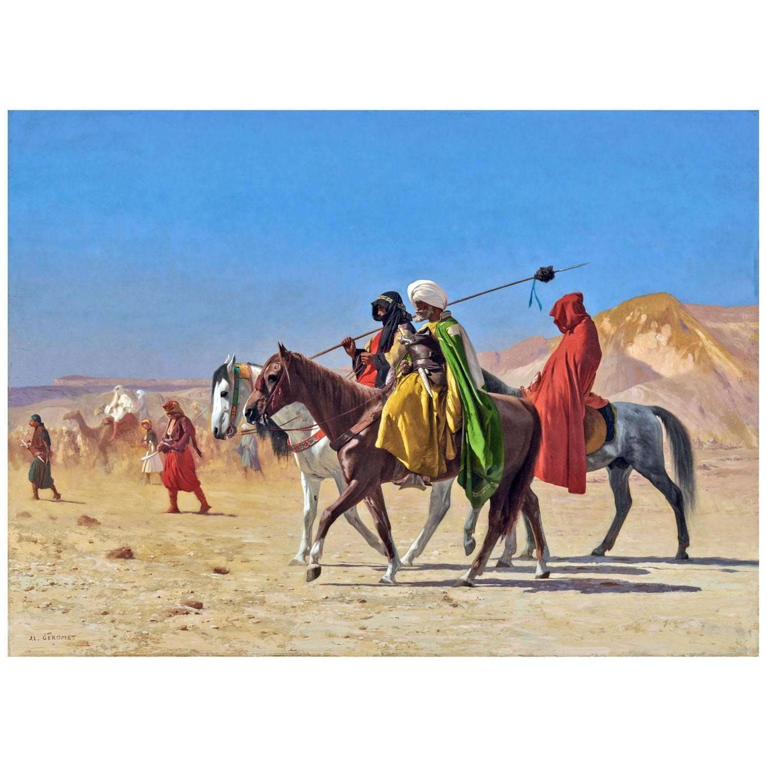 - Jean Leon Gerome. Arabes traversant le d?sert. 1870. Metropolitan Museum New York