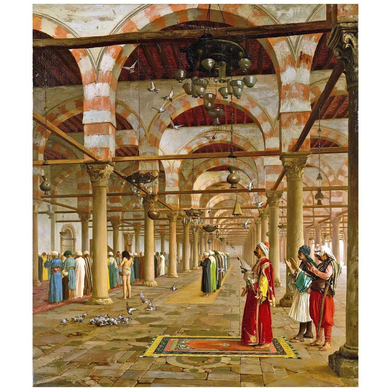 - Jean Leon Gerome. La mosqu?e du Borussia 1870. Metropolitan Museum New York