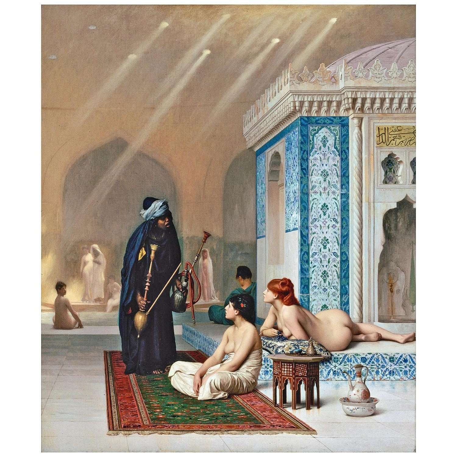 - Jean Leon Gerome. Une piscine dans le harem. 1876. Musee lErmitage