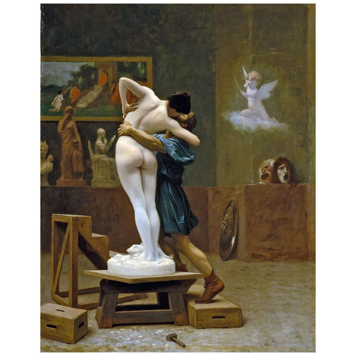 - Jean Leon Gerome. Pygmalion et Galat?e. 1890. Metropolitan Museum New York