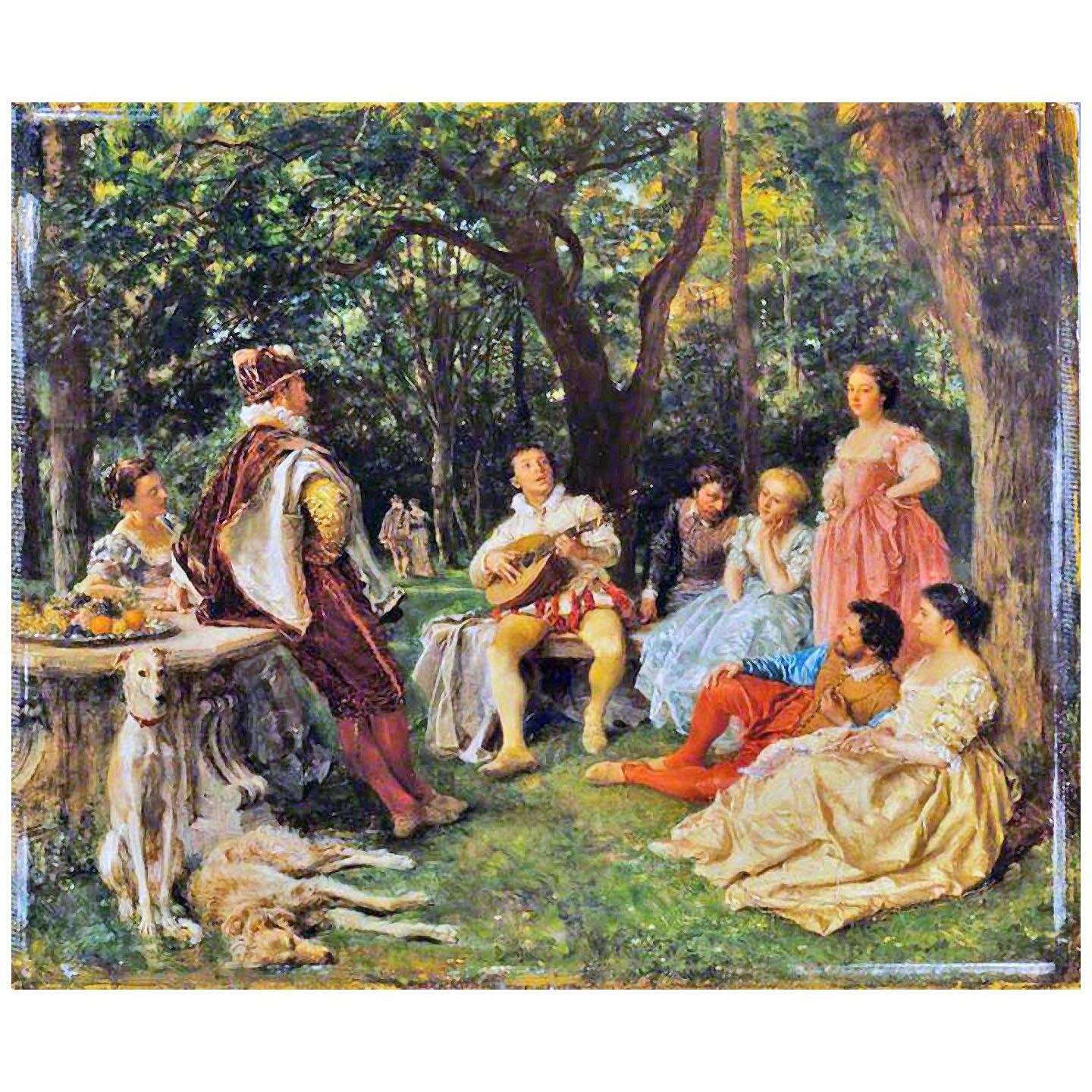 -- Ernest Meissonier. Le Recital. 1853. Wallace Collection London