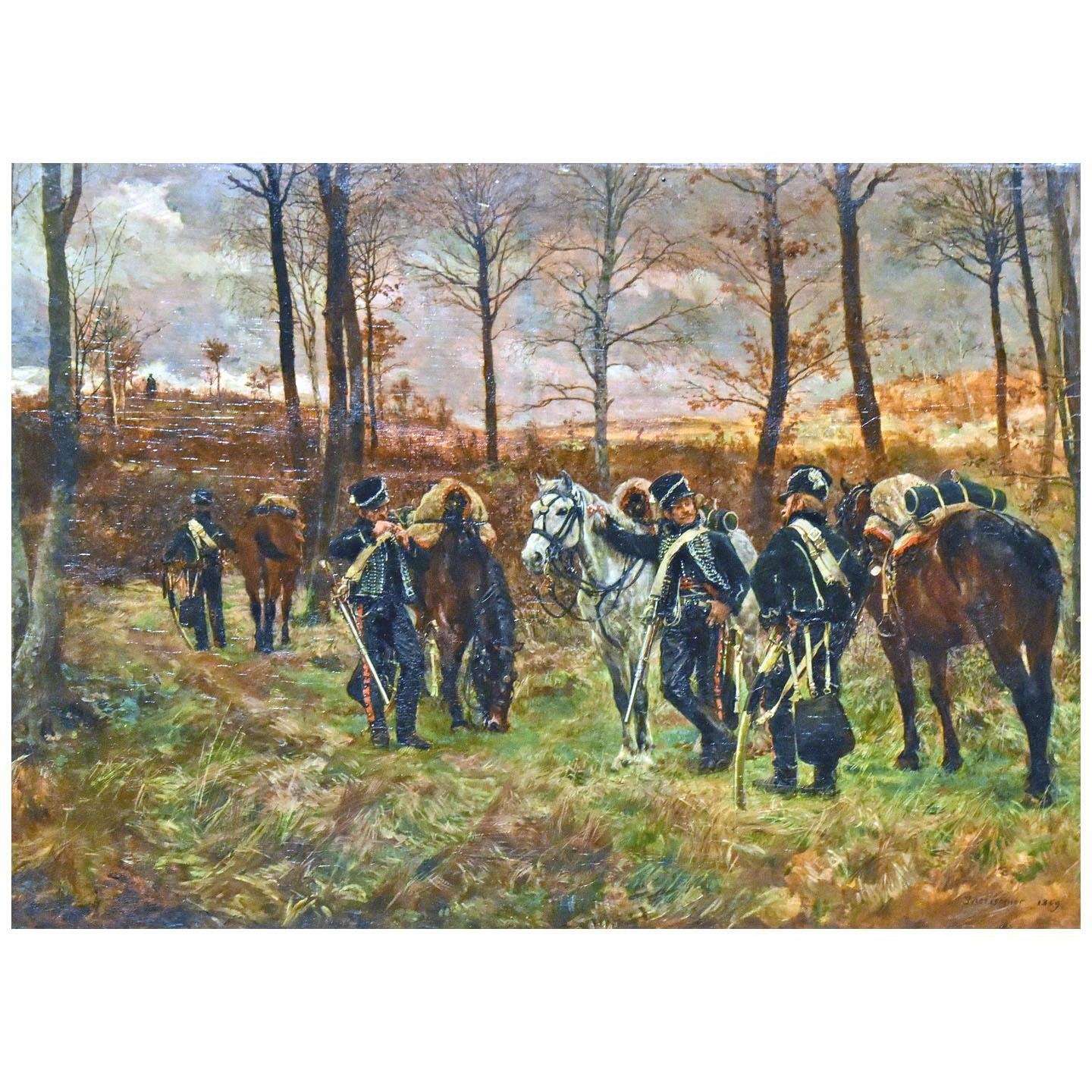 -- Ernest Meissonier. Petit poste de Grand'Garde. 1869. Musee du Louvre