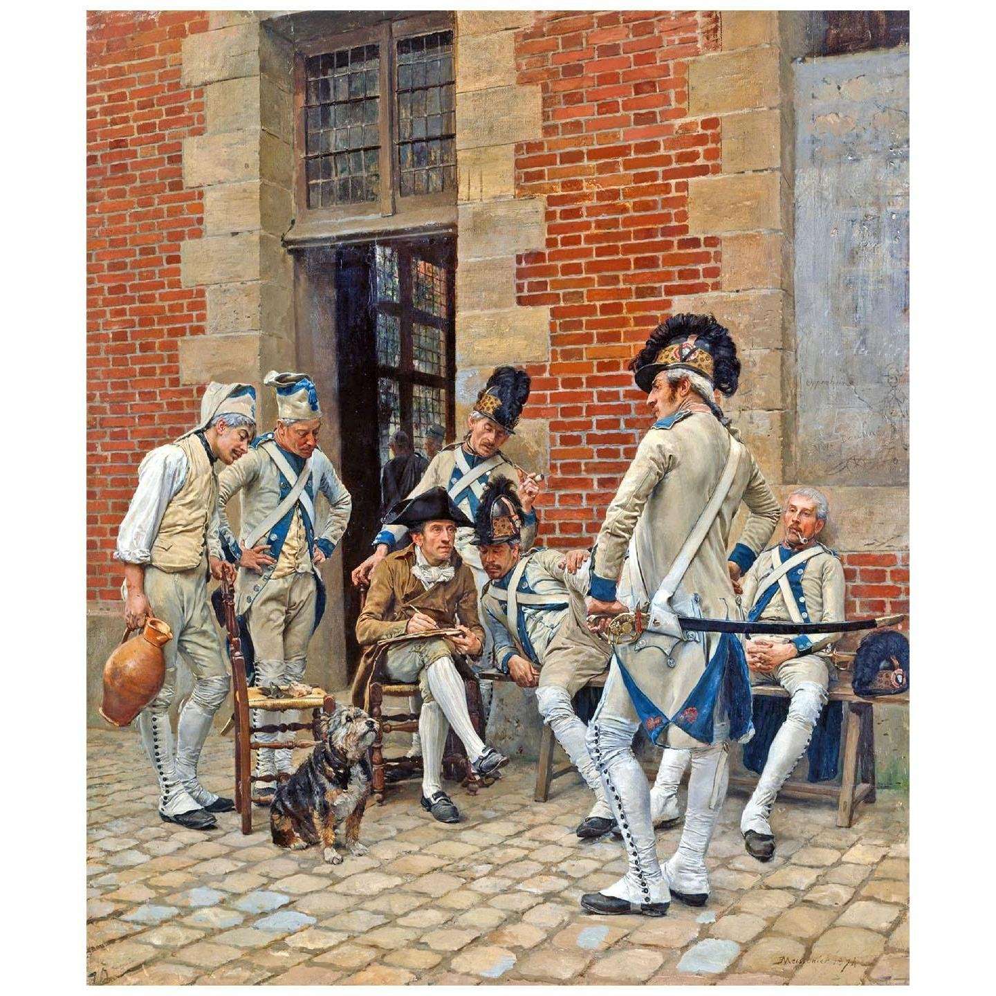 -- Ernest Meissonier. Le Portrait d'un Sergent. 1874. Hamburger Kunsthalle