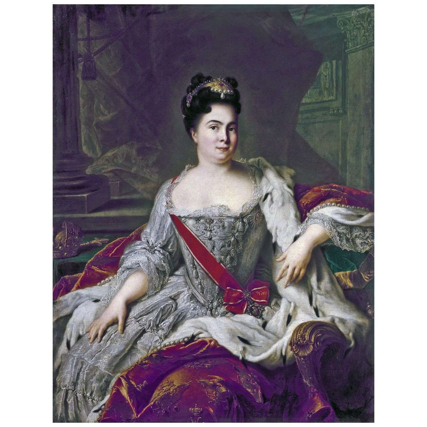 - Jean-Marc Nattier. Portrait de Catherine I. 1717. Musee de lHermitage