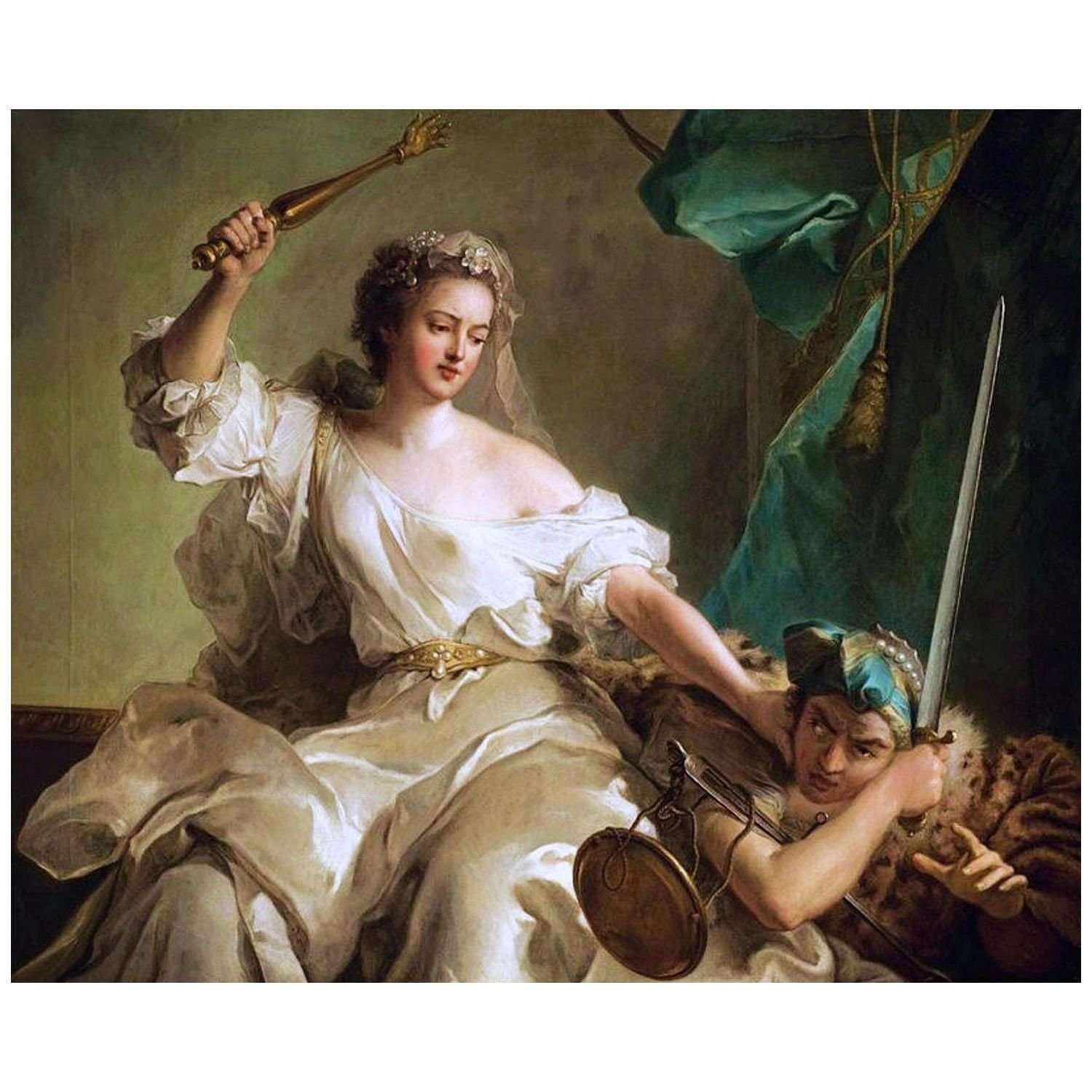 - Jean-Marc Nattier. La Justice ch?tiant l'Injustice. 1737. Collection priv?e