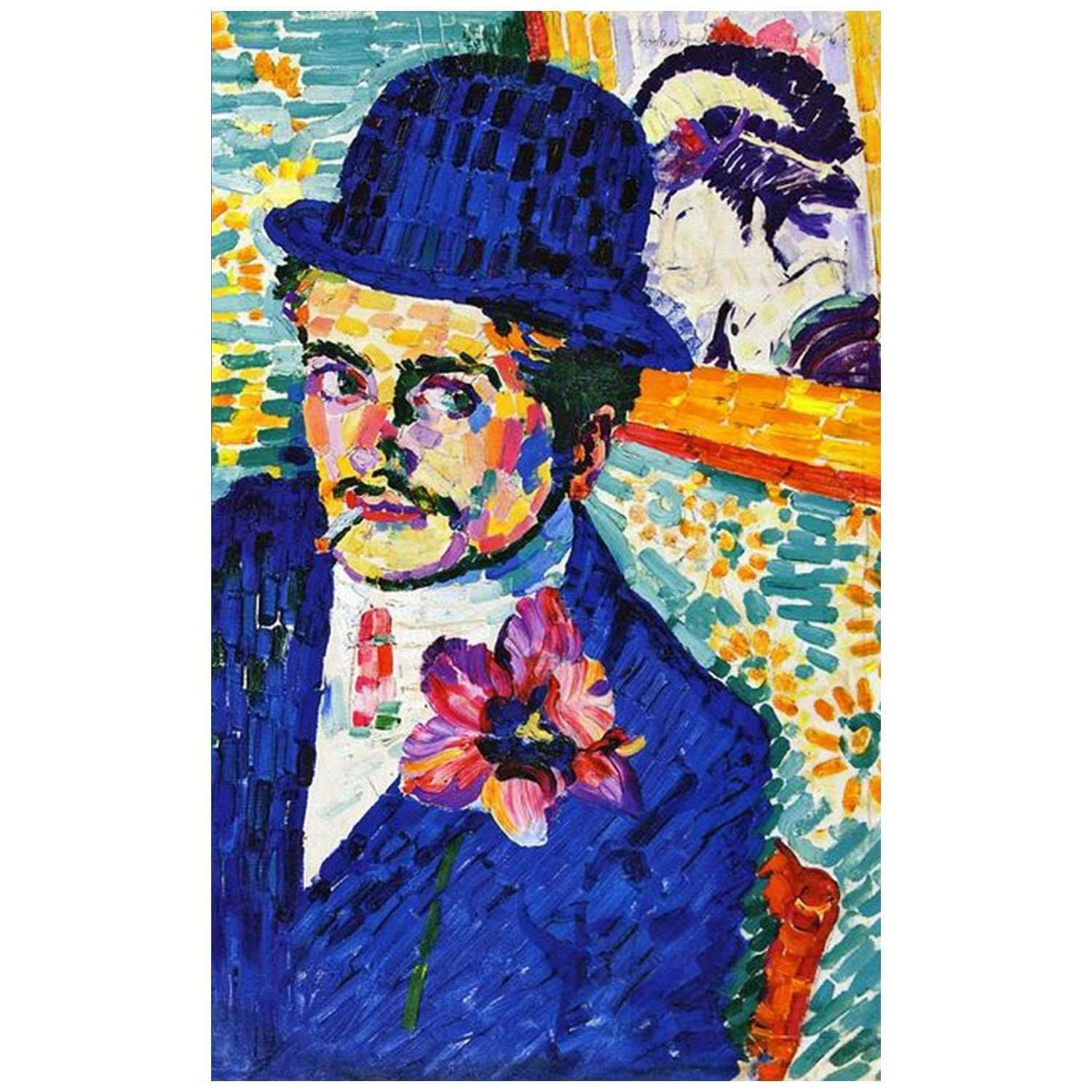  Robert Delanuay. Portrait de Jean Metzinger. 1906