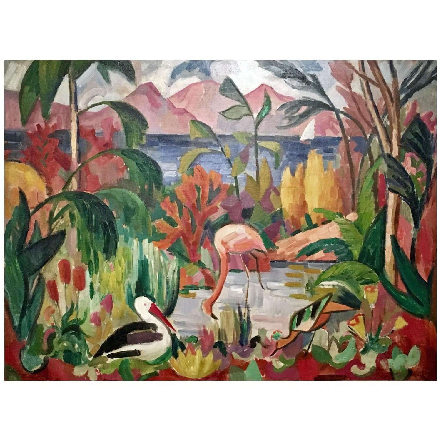  Jean Metzinger. Paysage aux oiseaux aquatiques. 1907. Musee de Petit Palais Paris
