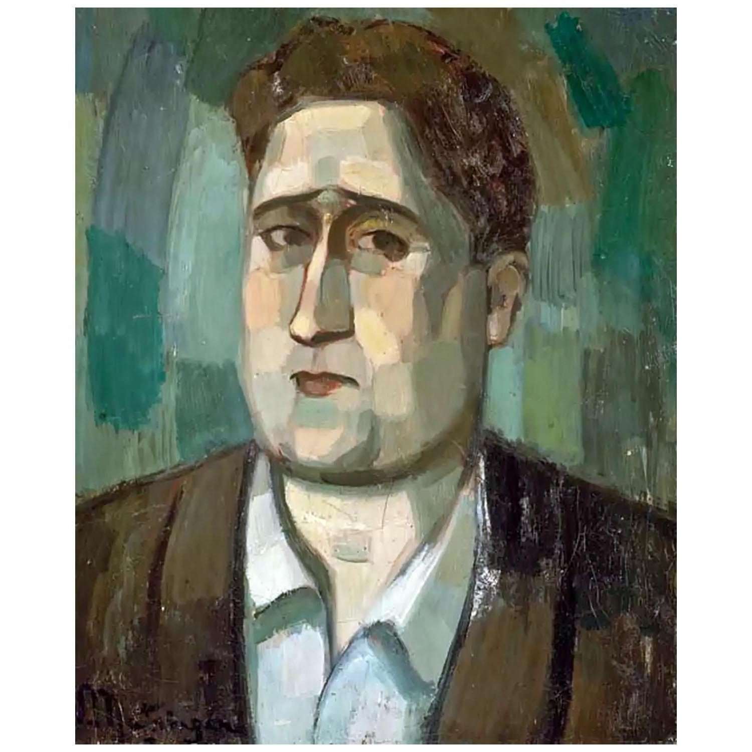  Jean Metzinger. Portrait de Guillaume Apollinaire. 1908. Collection privee