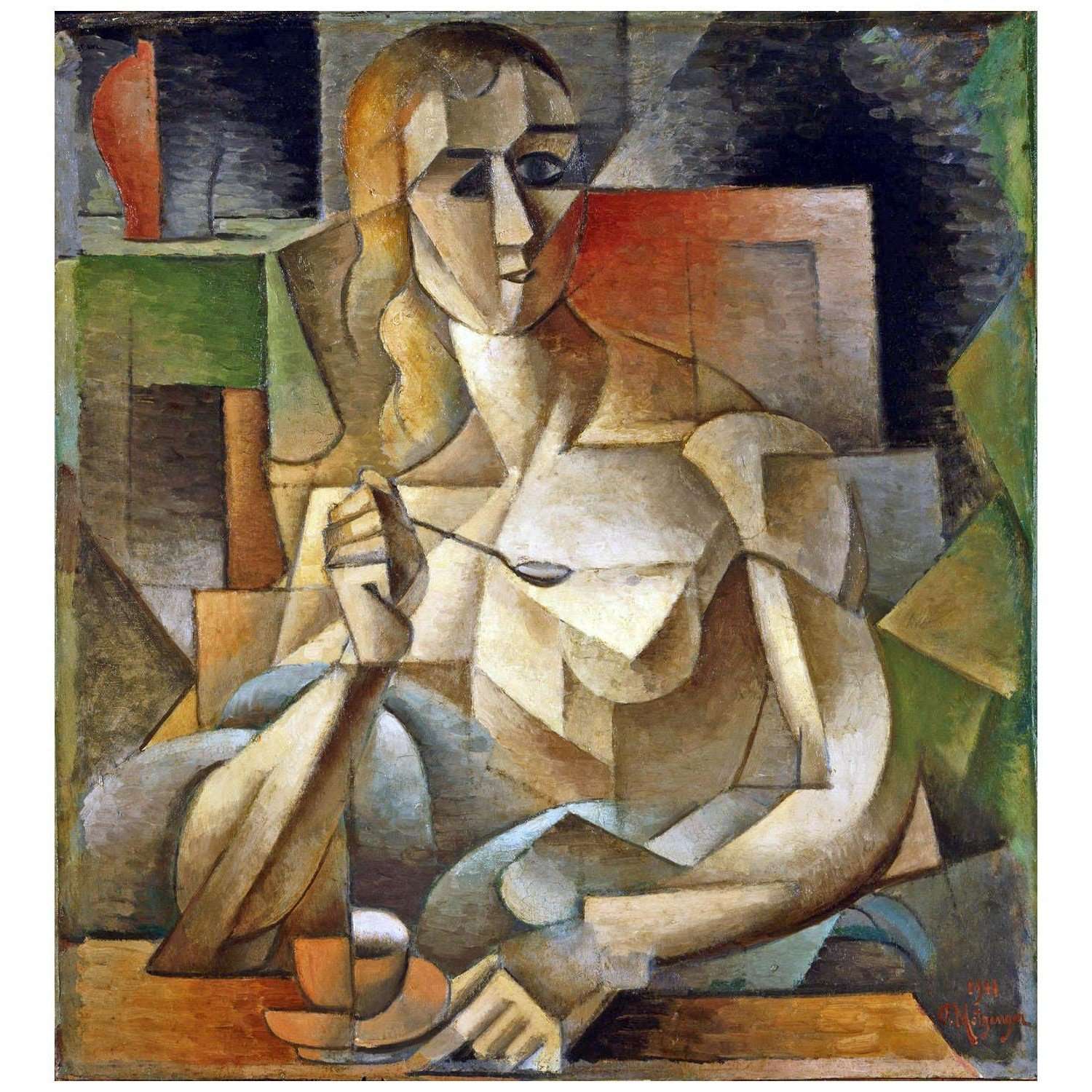  Jean Metzinger. La Guoter. 1911. Philadelphia Museum of Art