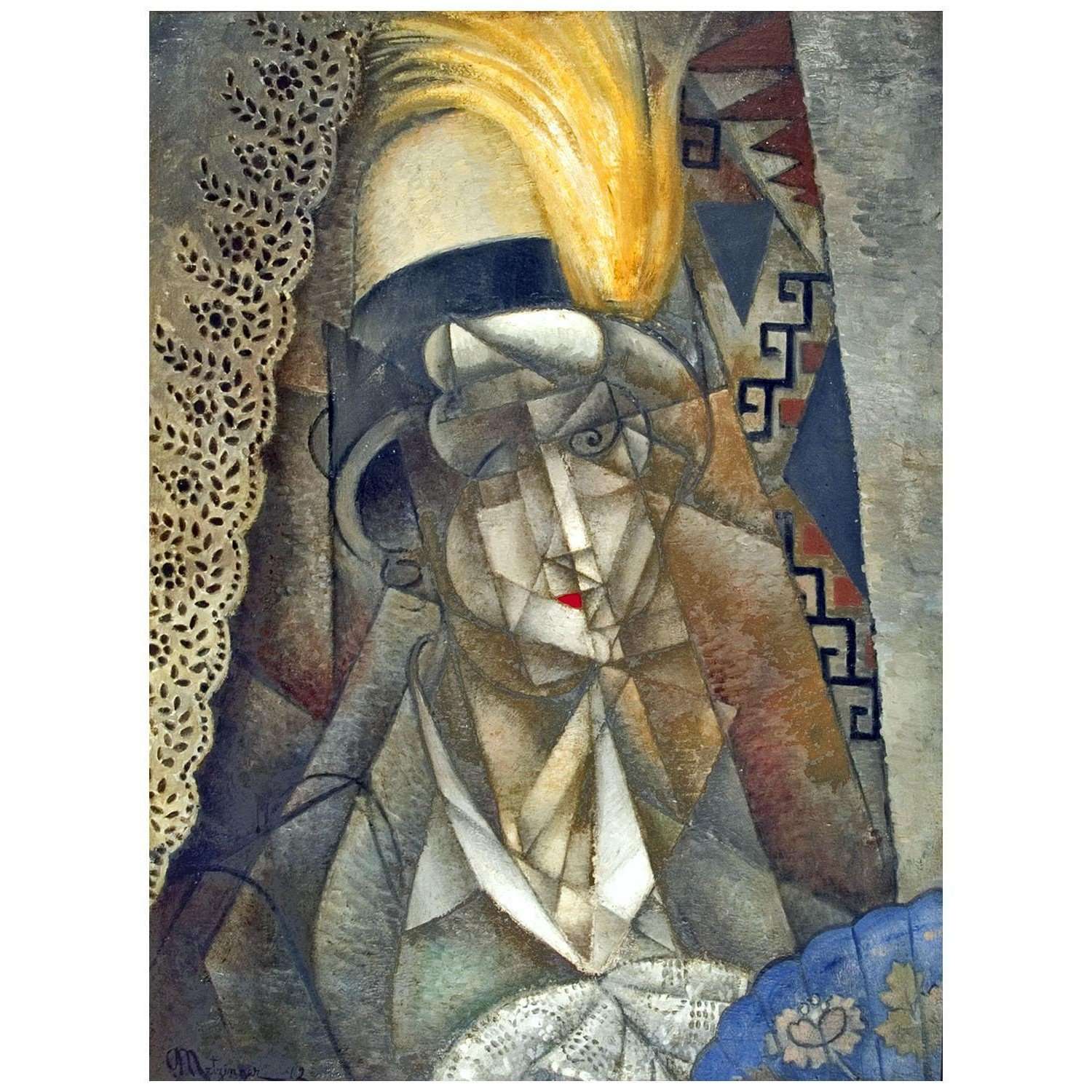  Jean Metzinger. La Plume Jaune. 1912. Ashmolean Museum Oxford