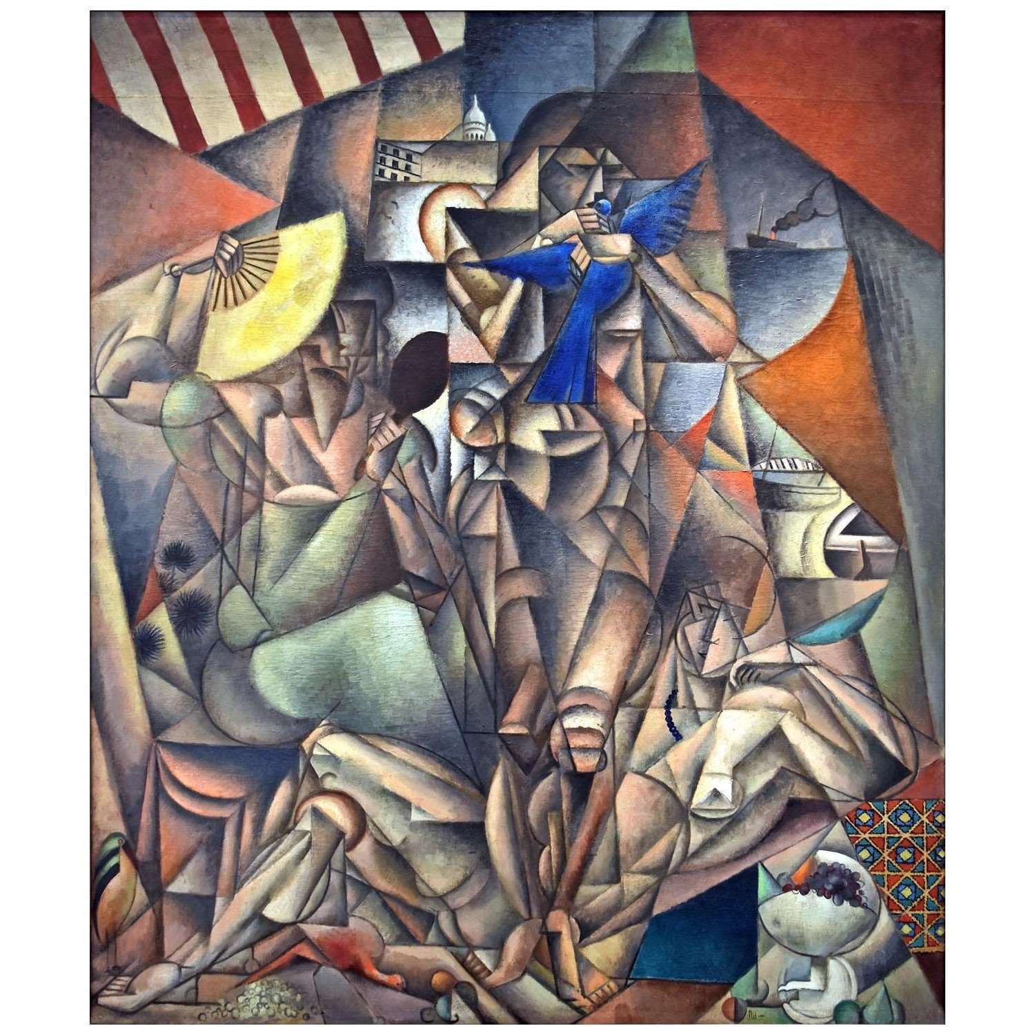  Jean Metzinger. LOiseau bleu. 1913. Centre Pompidou