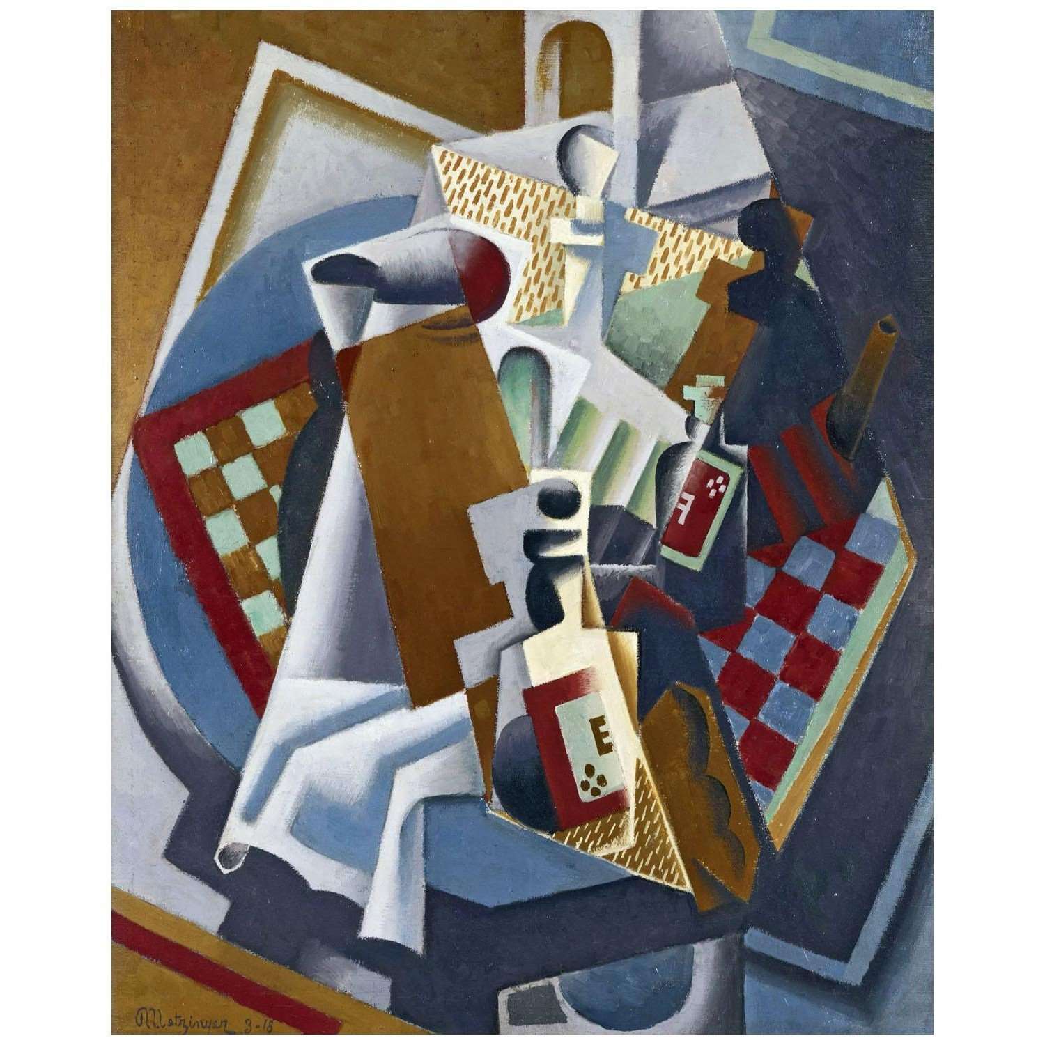  Jean Metzinger. Nature morte. 1918. Yale University Art Museum