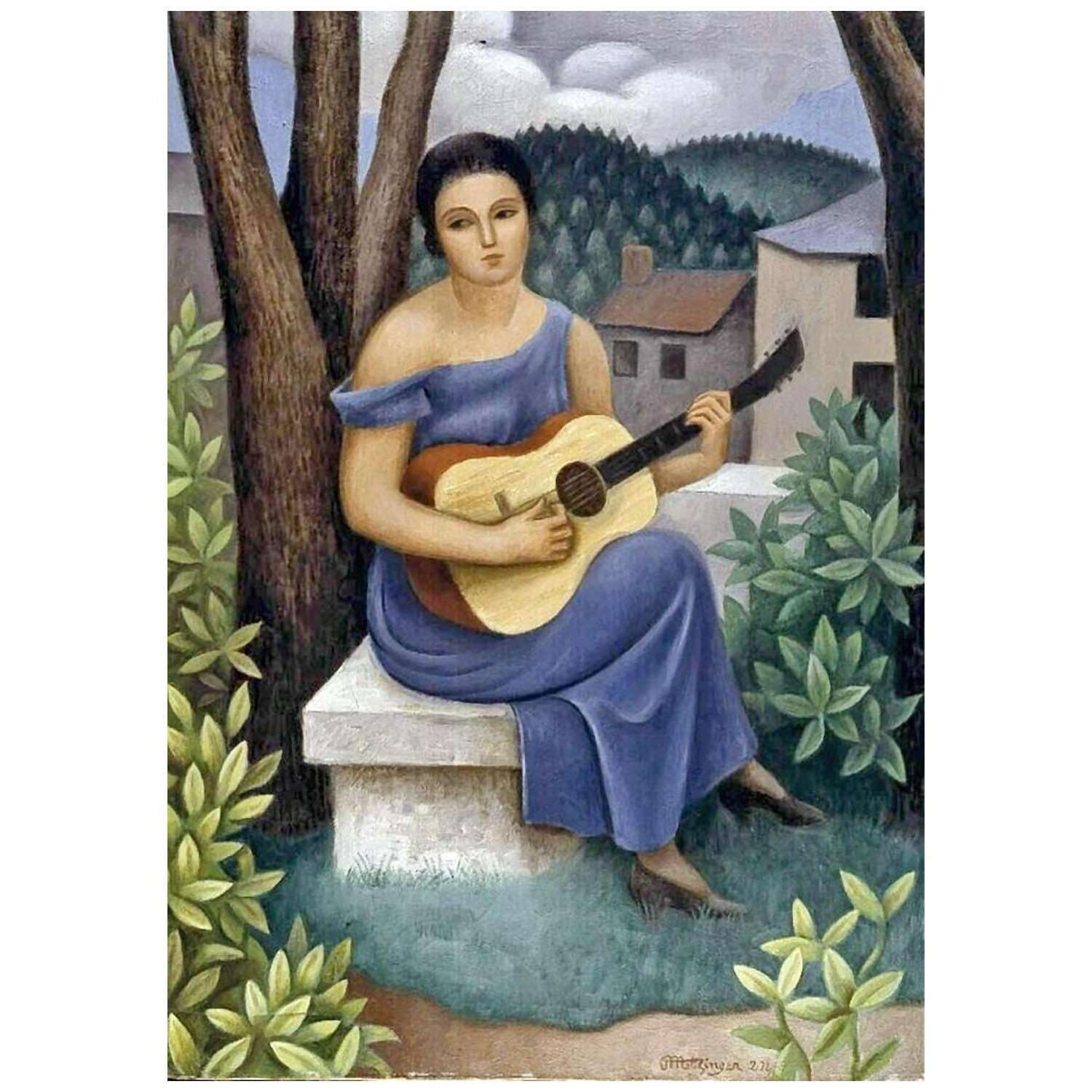  Jean Metzinger. La joueuse de guitar. 1924. Kroller-Muller Museum