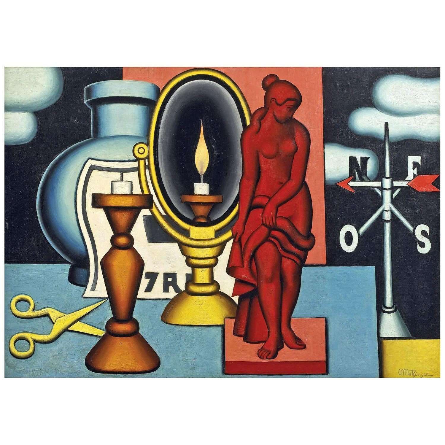  Jean Metzinger. La femme dans le miroir. 1928. Collection privee