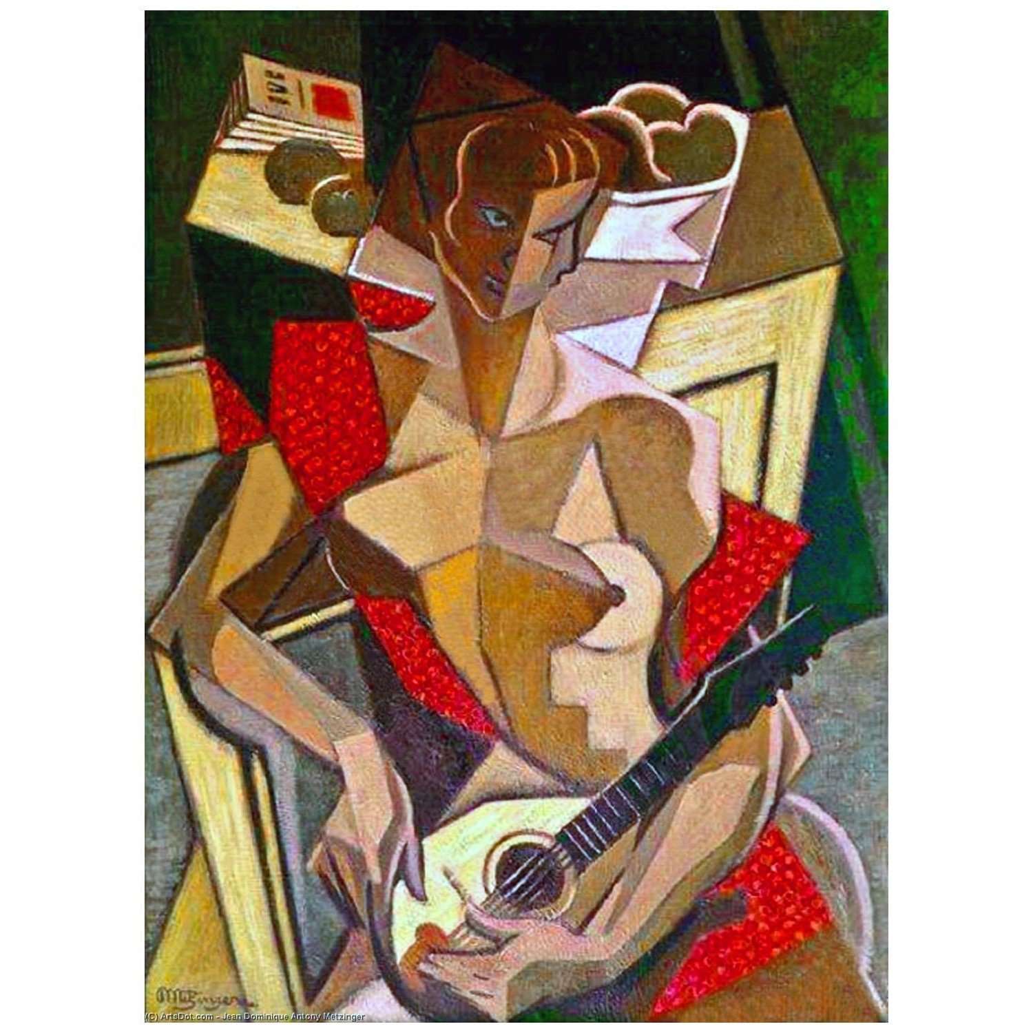  Jean Metzinger. Femme a la Guitare. 1950. Musee de Grenoble