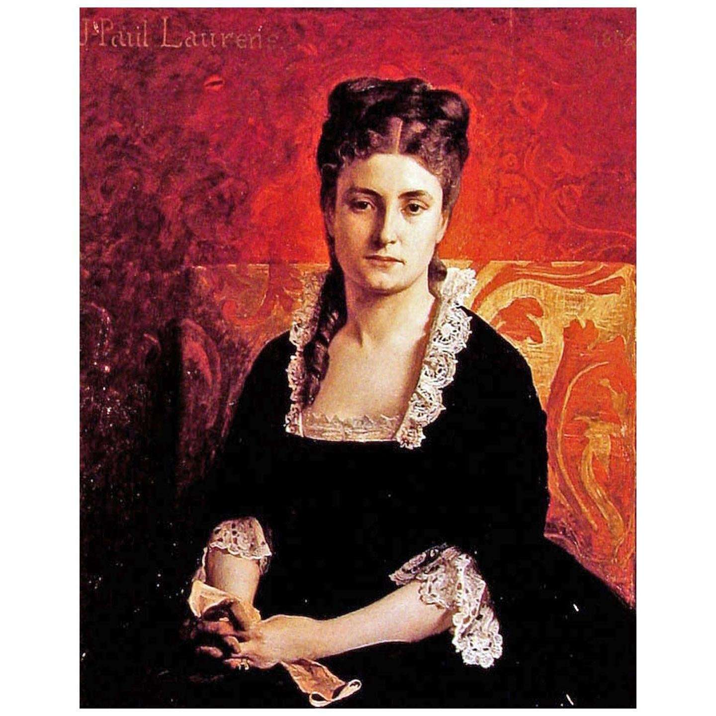 - Jean-Paul Laurens. Portrait de femme en robe noire. 1874. Petit Palais Paris