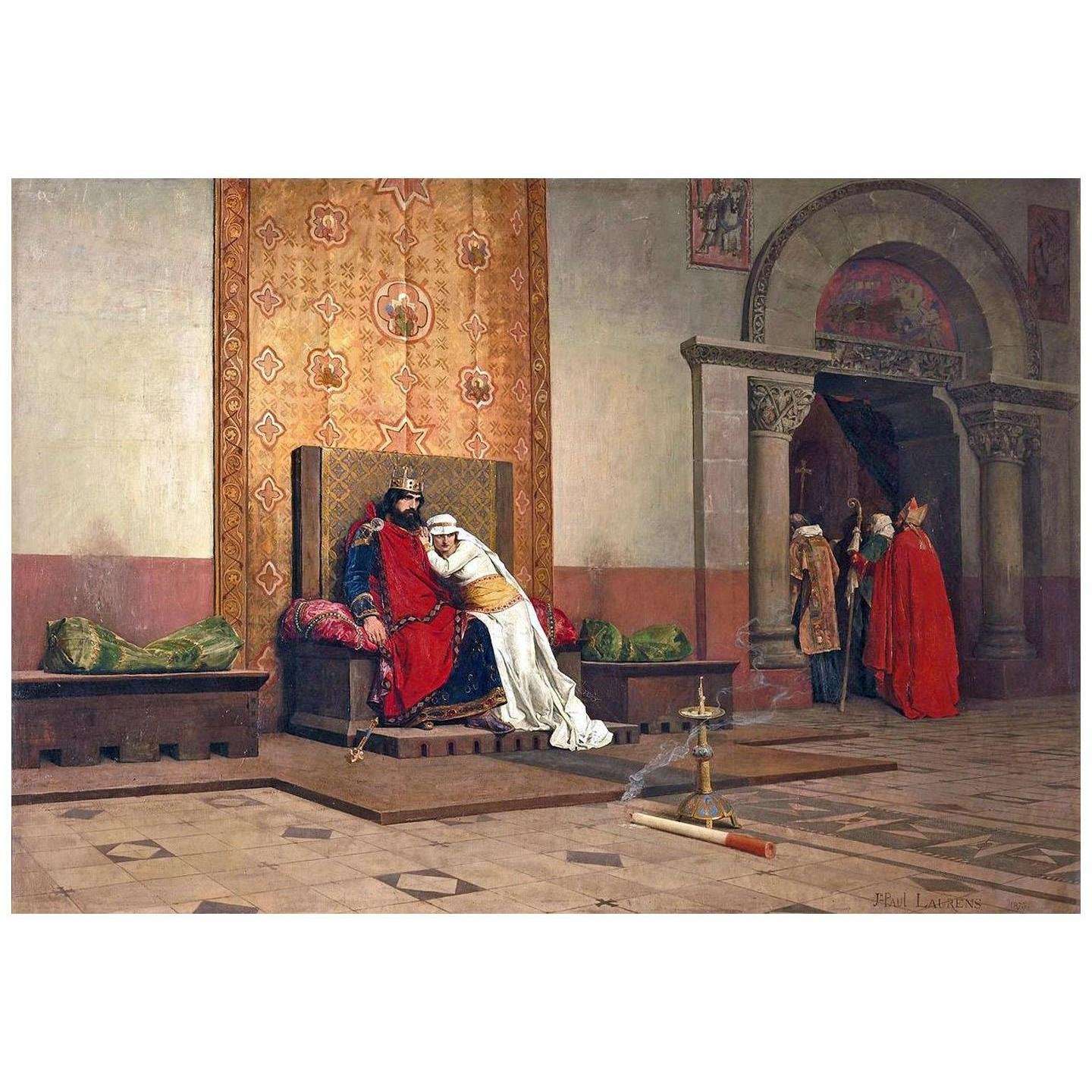 - Jean-Paul Laurens. Excommunication de Robert le Pieux. 1875. Musee dOrsay Paris