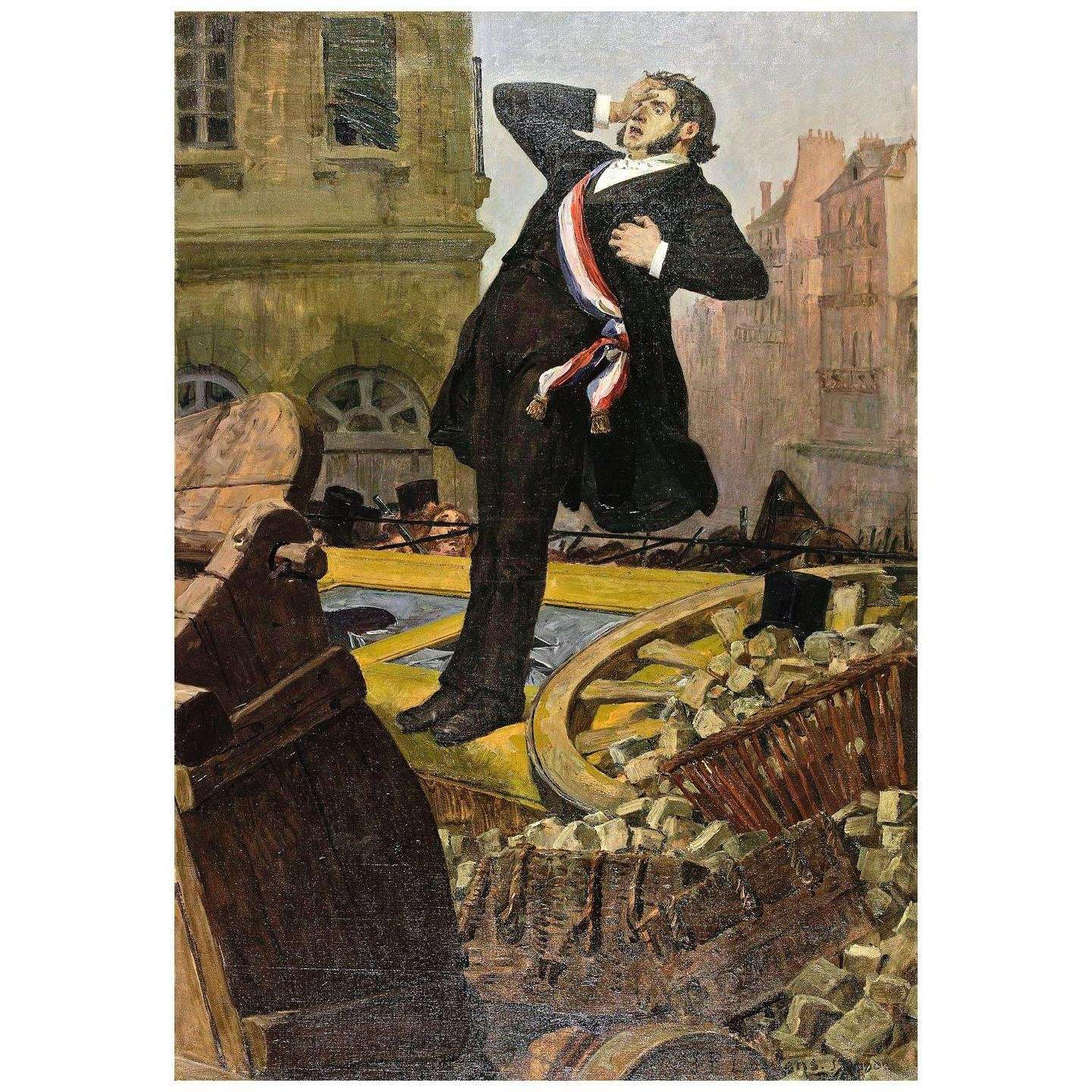 - Jean-Paul Laurens. La mort de Baudin. 1902. Maison de Victor Hugo, Paris