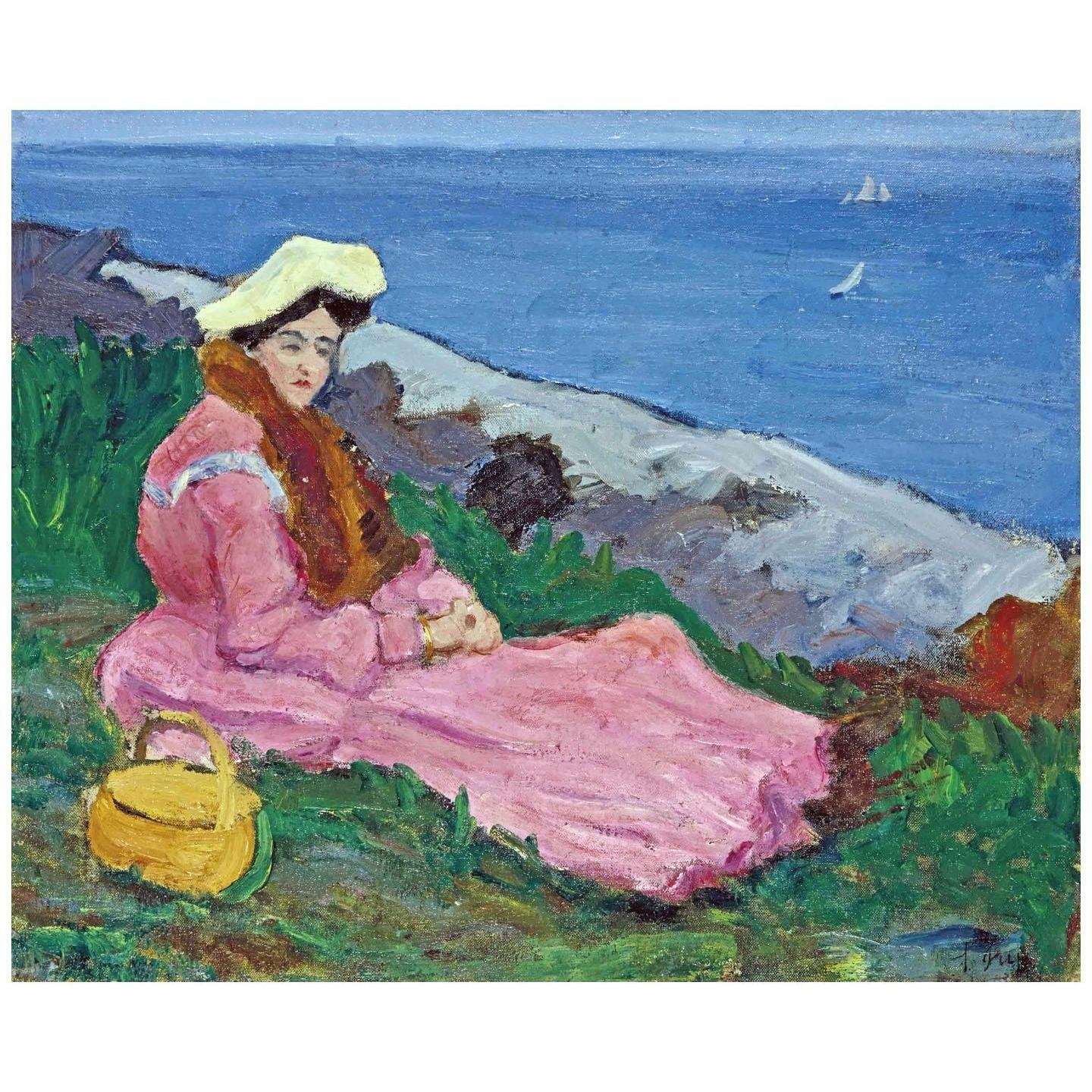  Jean Puy. Jeune femme sur la plage. 1903. Collection Privee