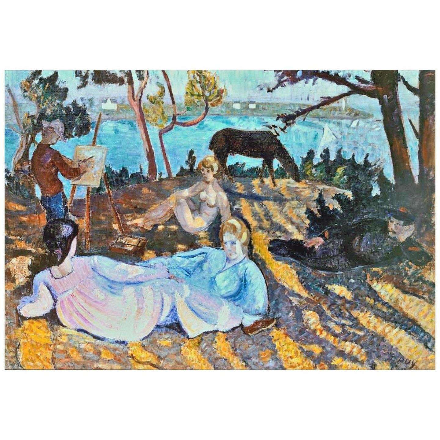  Jean Puy. Flanerie sous les pin. 1905. Mus?e Dini Villefranche-sur-Sa?ne