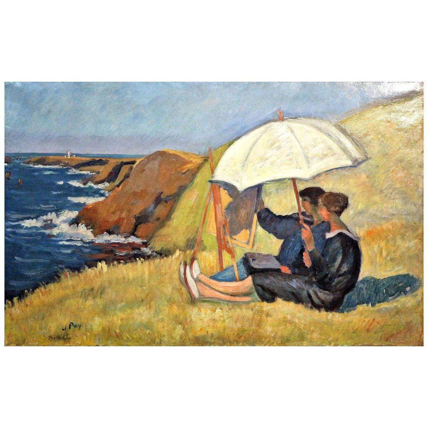  Jean Puy. Le peintre et son modele a Belle-Ile. 1905. Petite Palais Geneve
