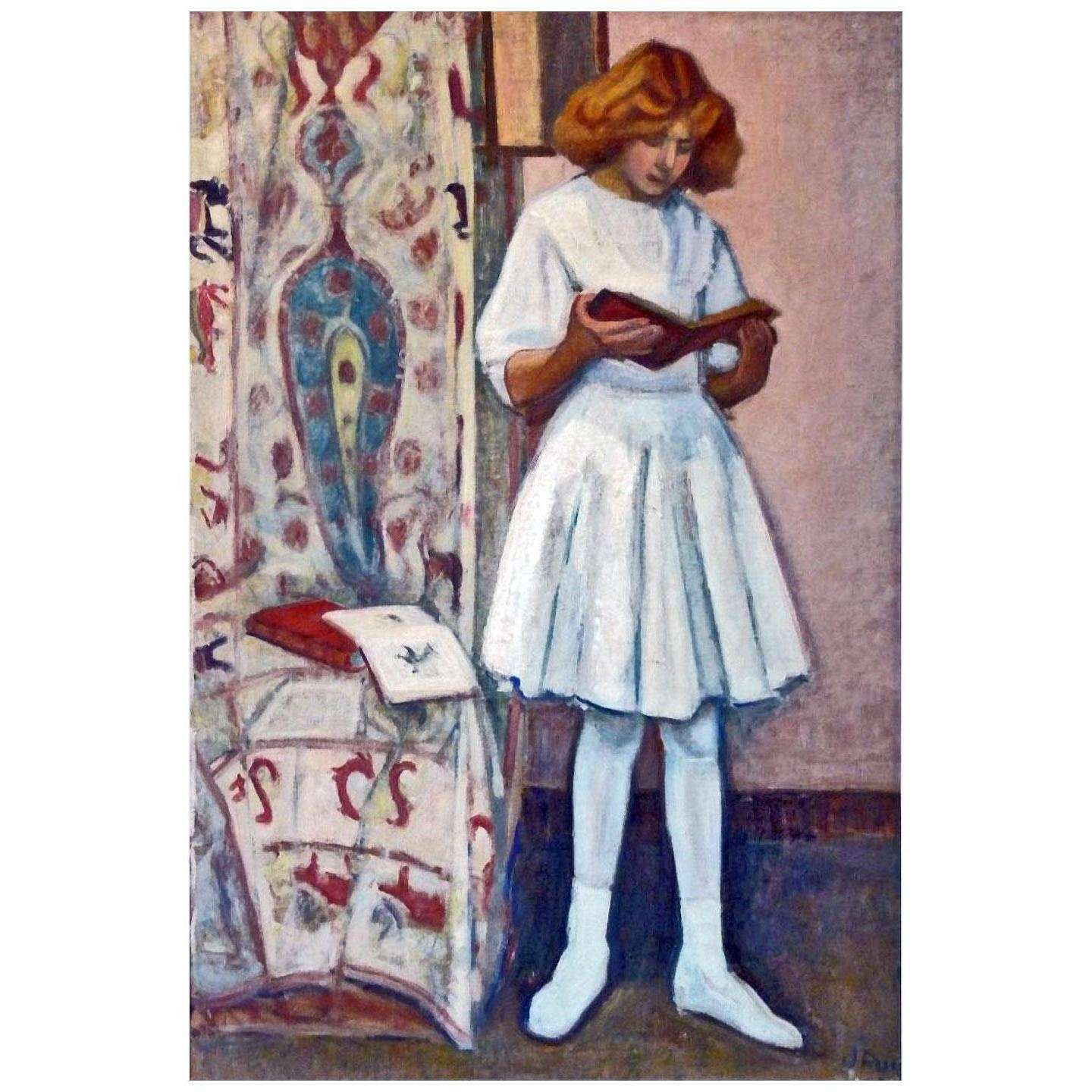  Jean Puy. Fillette au livre. 1910. Musee Saint-Denis de la Reunion