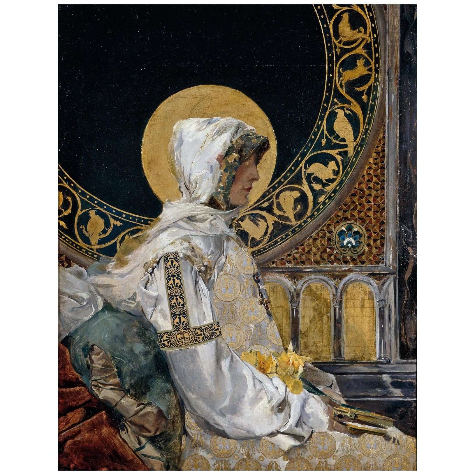 Joaquin Sorolla. Santa en oraci?n. 1888. Museo del Prado