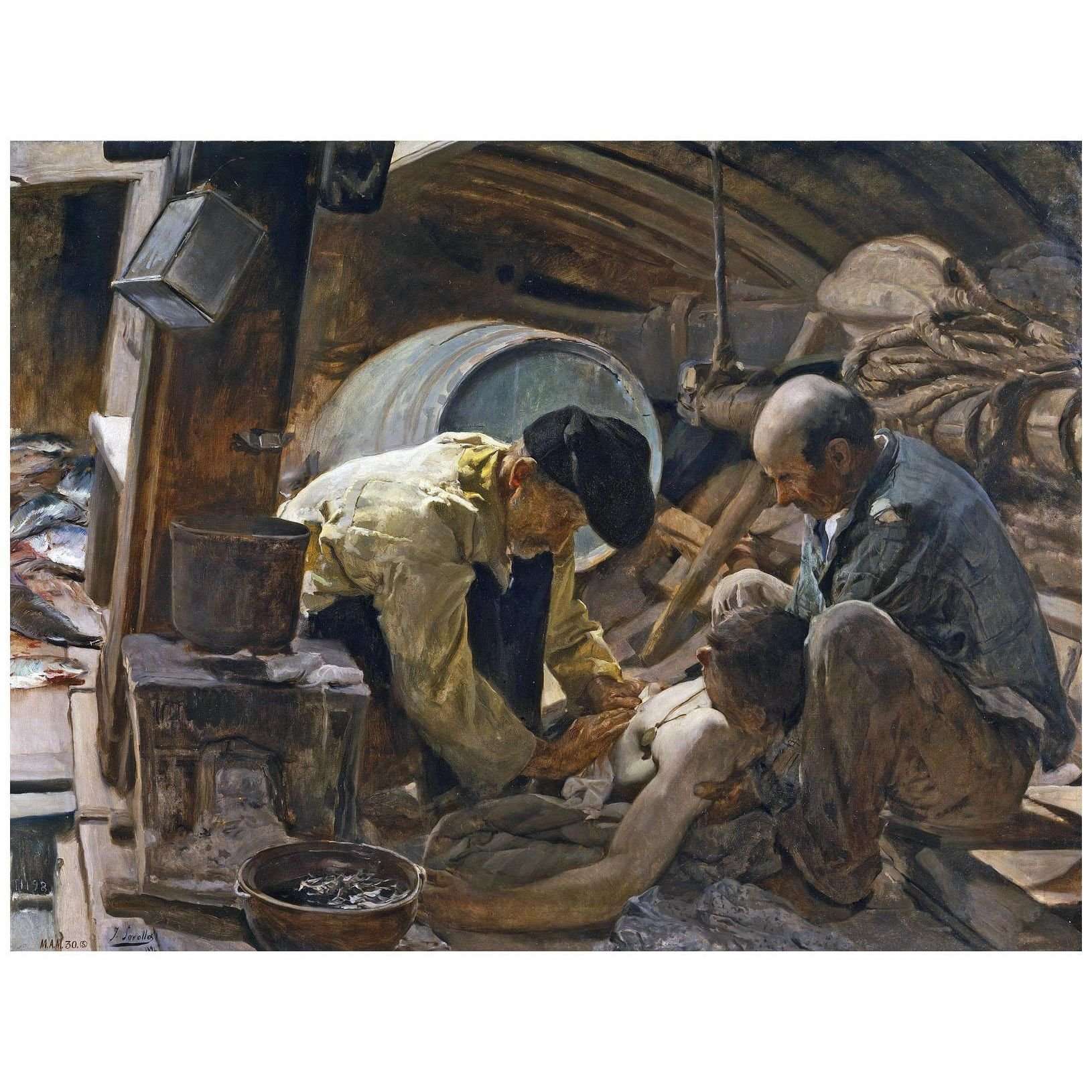  Joaquin Sorolla. Y a?n dicen que el pescado es caro. 1895. Museo del Prado