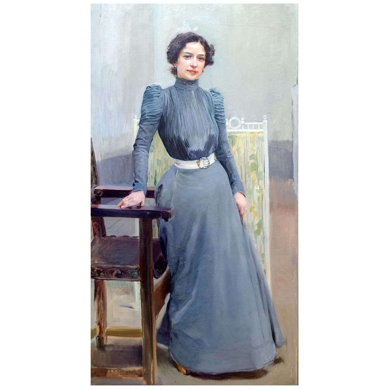  Joaquin Sorolla. Clotilde con traje gris. 1900. Museo Sorolla Madrid