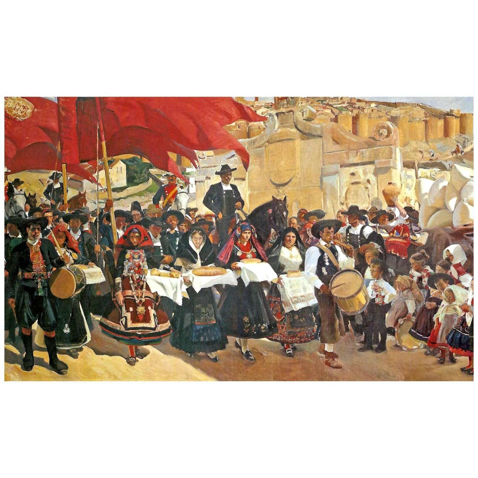  Joaquin Sorolla. La fiesta del pan (fragmento). 1913. Hispanic Society of America NY