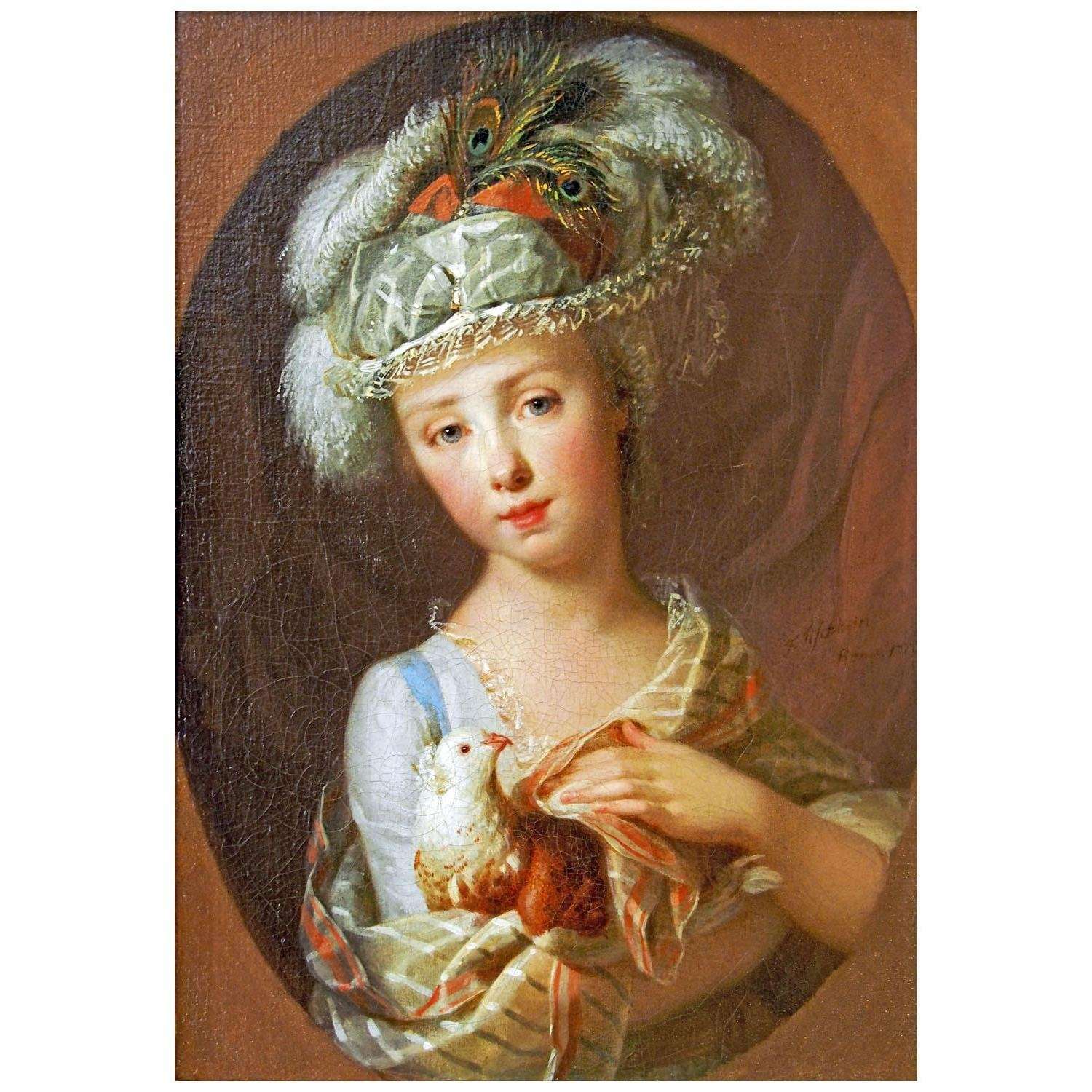  Johann Friedrich August Tischbein. Louisa Theodosia Hervey. 1778. Schloss Weimar